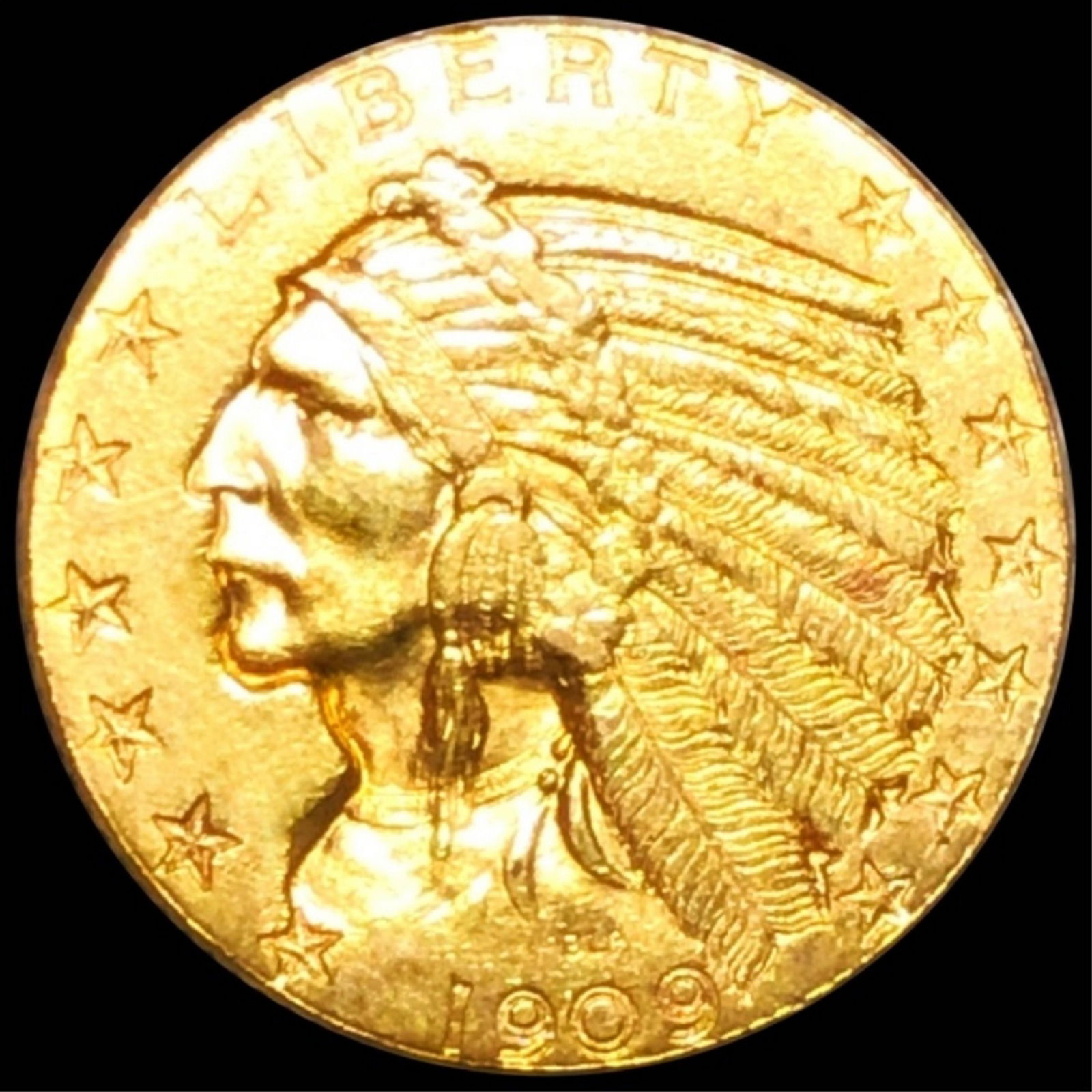 1909-D $5 Gold Half Eagle UNCIRCULATED (1 of 2)