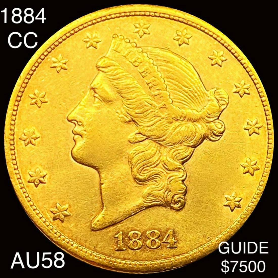 1884-CC $20 Gold Double Eagle CHOICE AU (1 of 2)