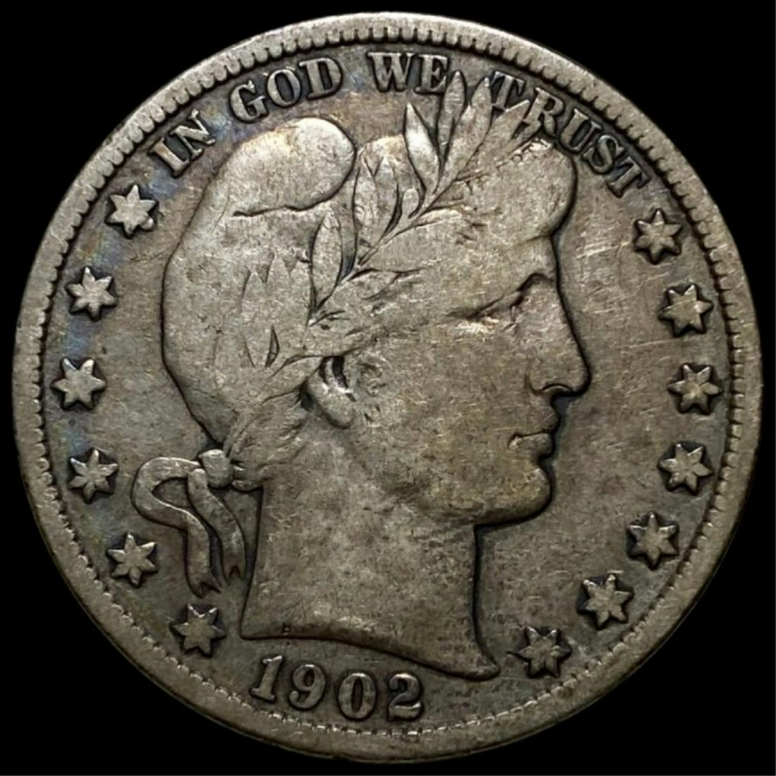 1902-S Barber Silver Half Dollar NICELY CIRCULATED (1 of 2)
