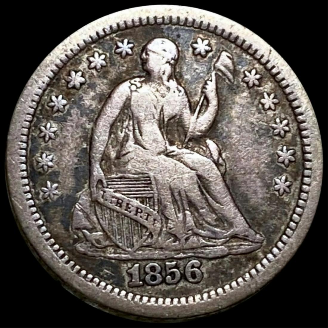 1856-O Seated Liberty Half Dime LIGHTLY CIRCULATED (1 of 2)