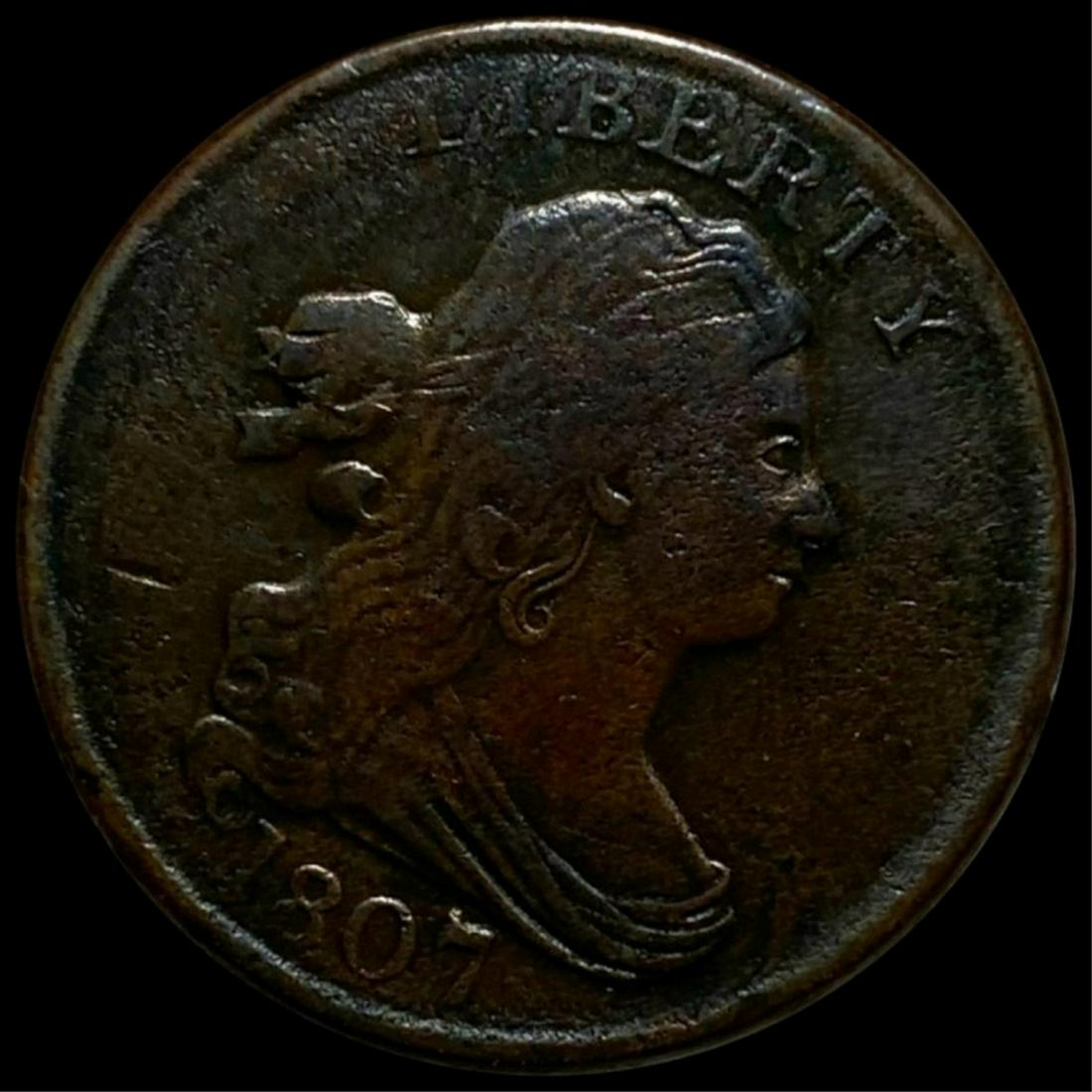 1807 Draped Bust Half Cent LIGHT CIRC (1 of 2)