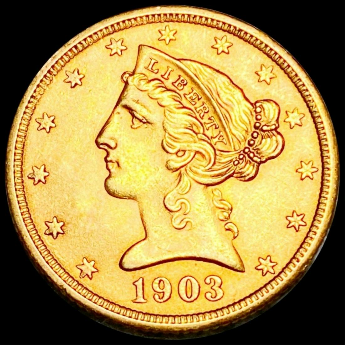 1903-S $5 Gold Half Eagle UNCIRCULATED (1 of 2)