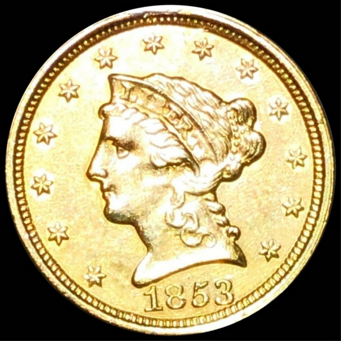 1853 $2.50 Gold Quarter Eagle UNCIRCULATED (1 of 2)