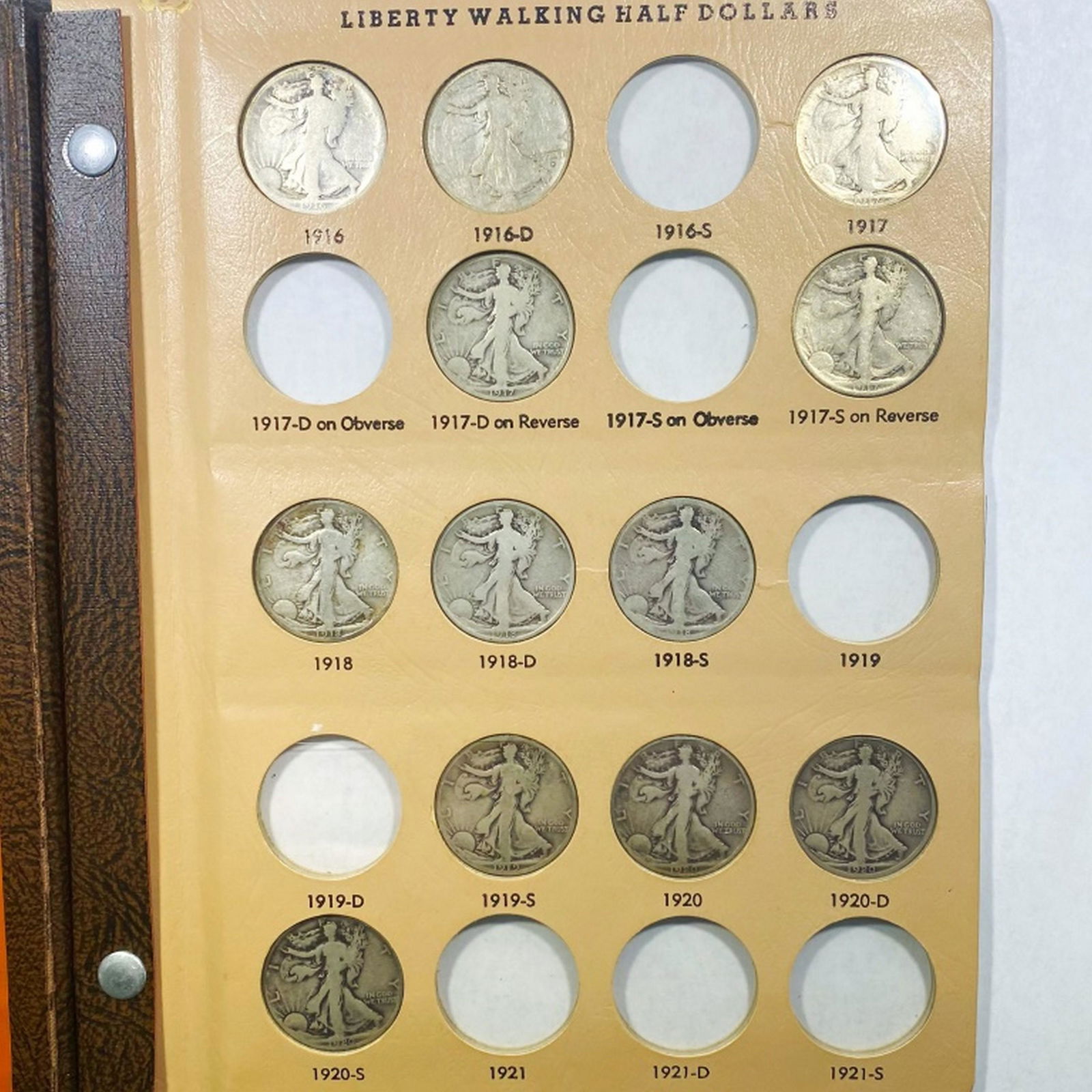 1916-1947 Walking Half Dollar Set NICE CIRC 56 CNS (1 of 9)