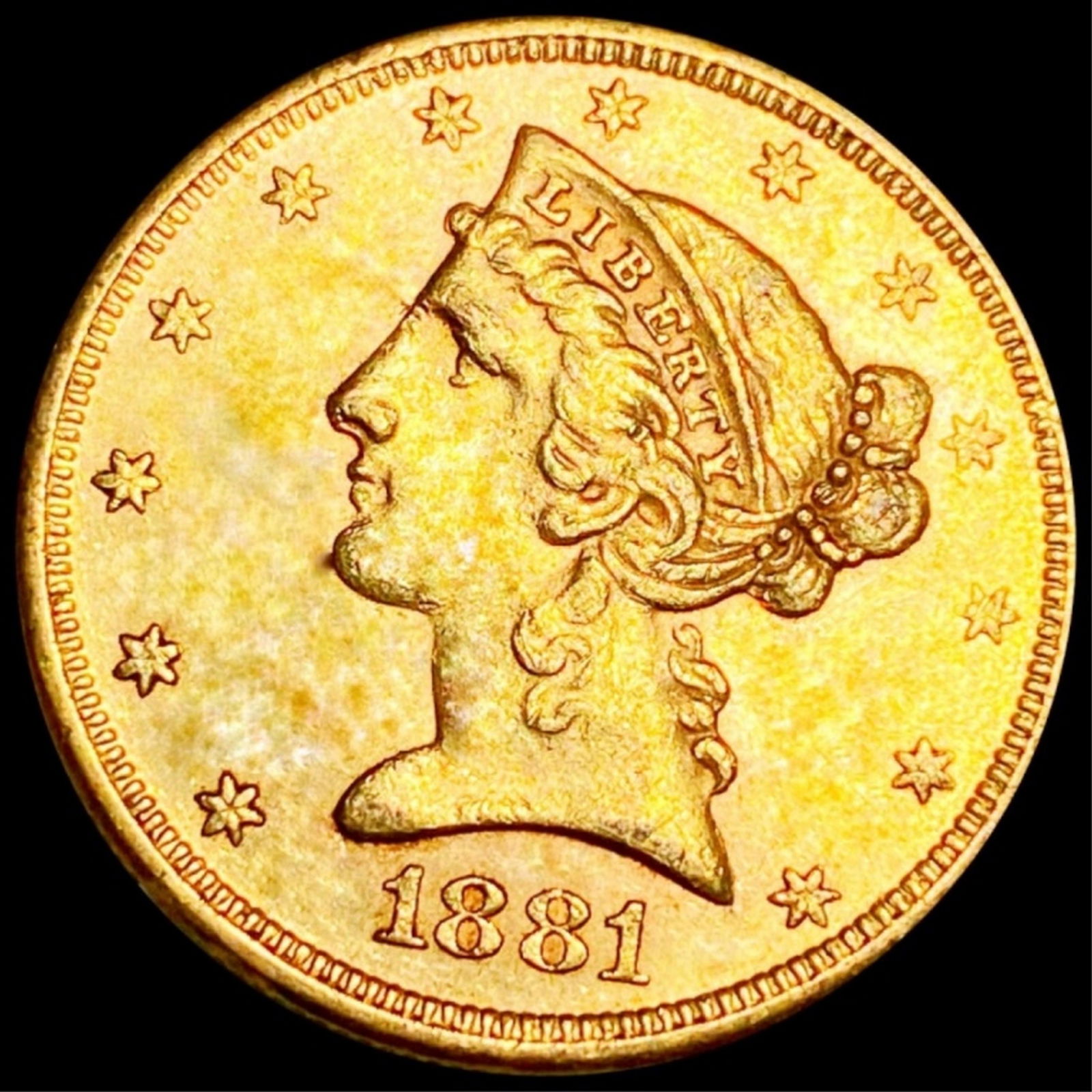 1881-S $5 Gold Half Eagle UNCIRCULATED (1 of 2)