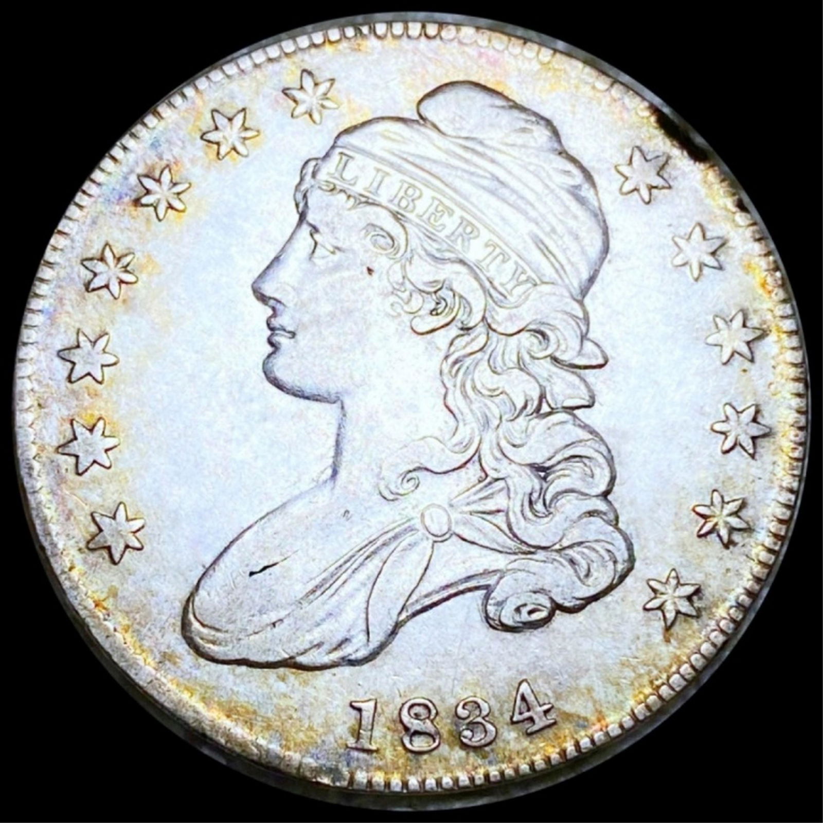 1834 Capped Bust Half Dollar NEARLY UNC (1 of 2)