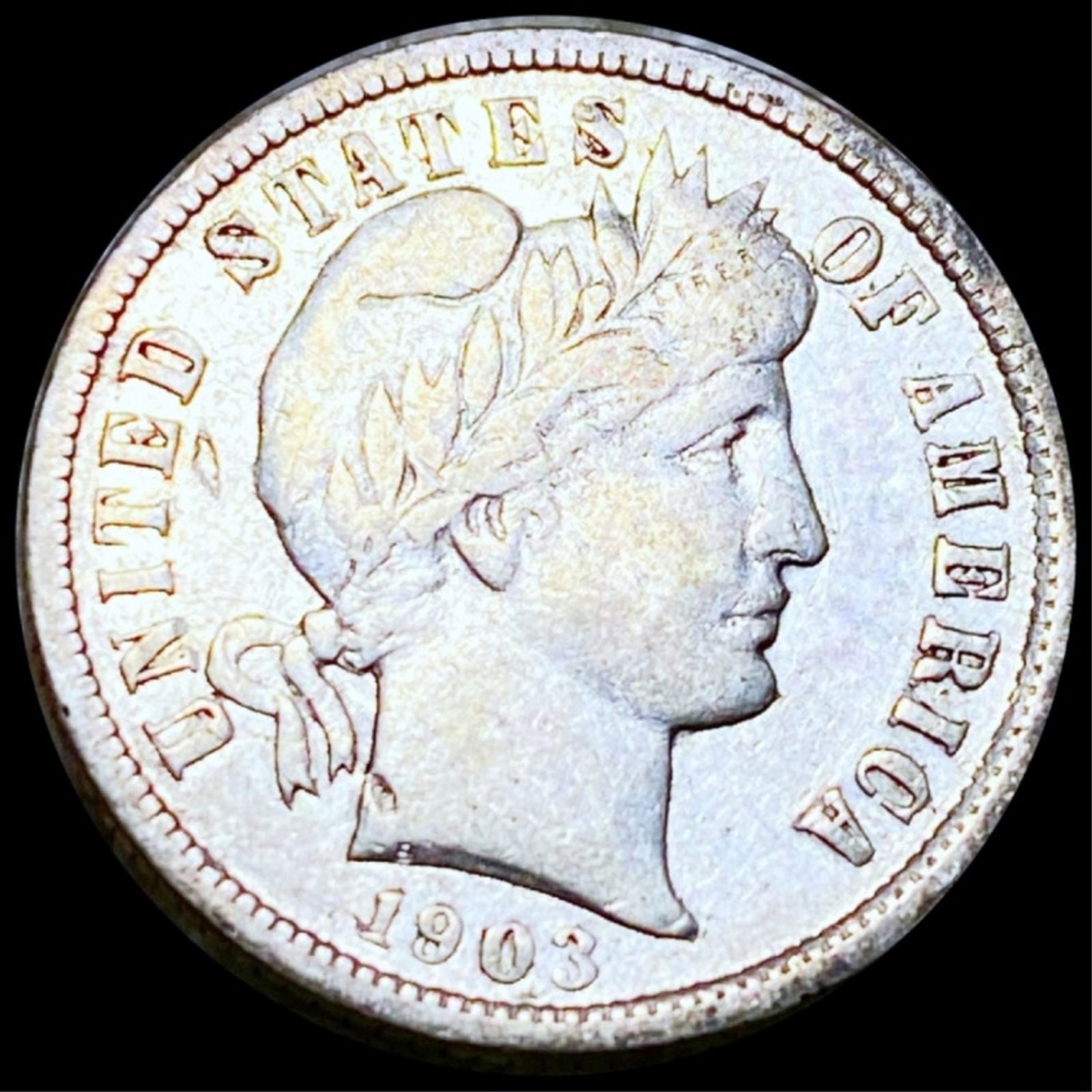 1903-O Barber Silver Dime LIGHTLY CIRC (1 of 2)