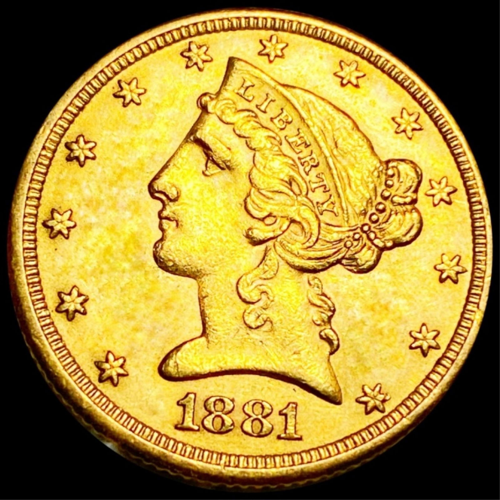 1881 $5 Gold Half Eagle UNCIRCULATED (1 of 2)