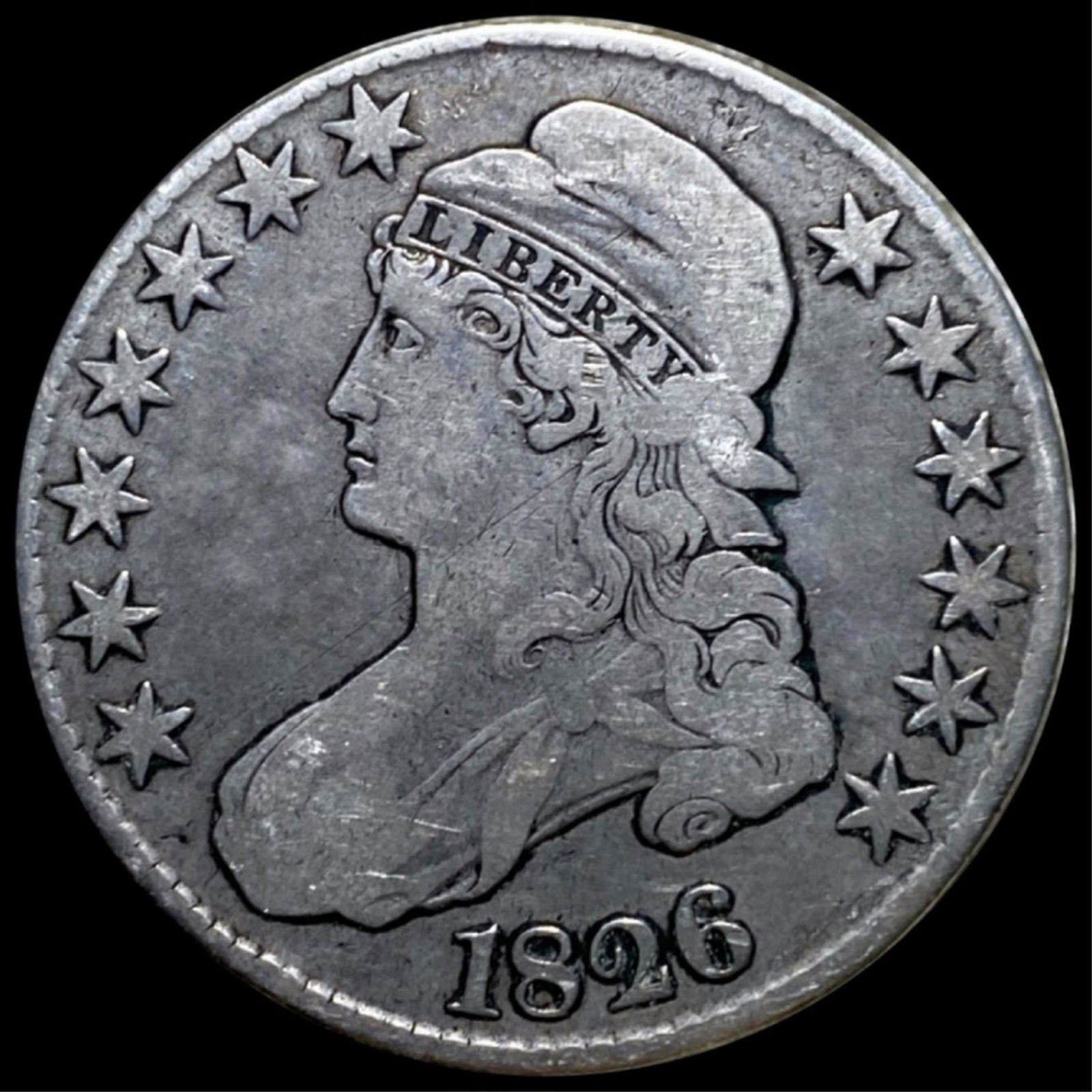 1826 Capped Bust Half Dollar NICELY CIRCULATE (1 of 2)