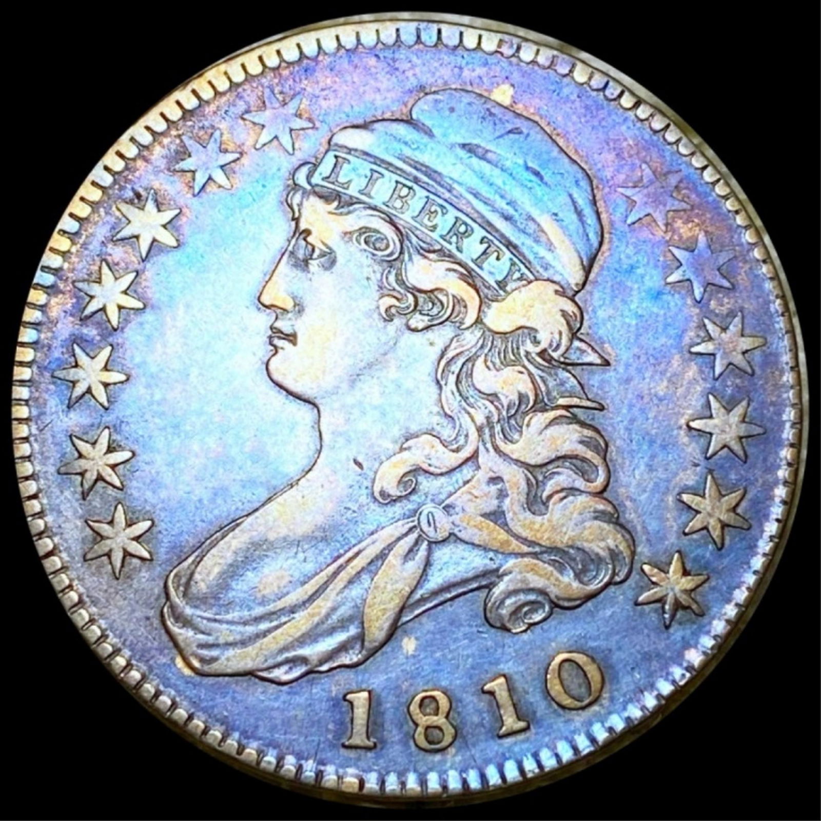 1810 Capped Bust Half Dollar NEARLY UNC (1 of 2)