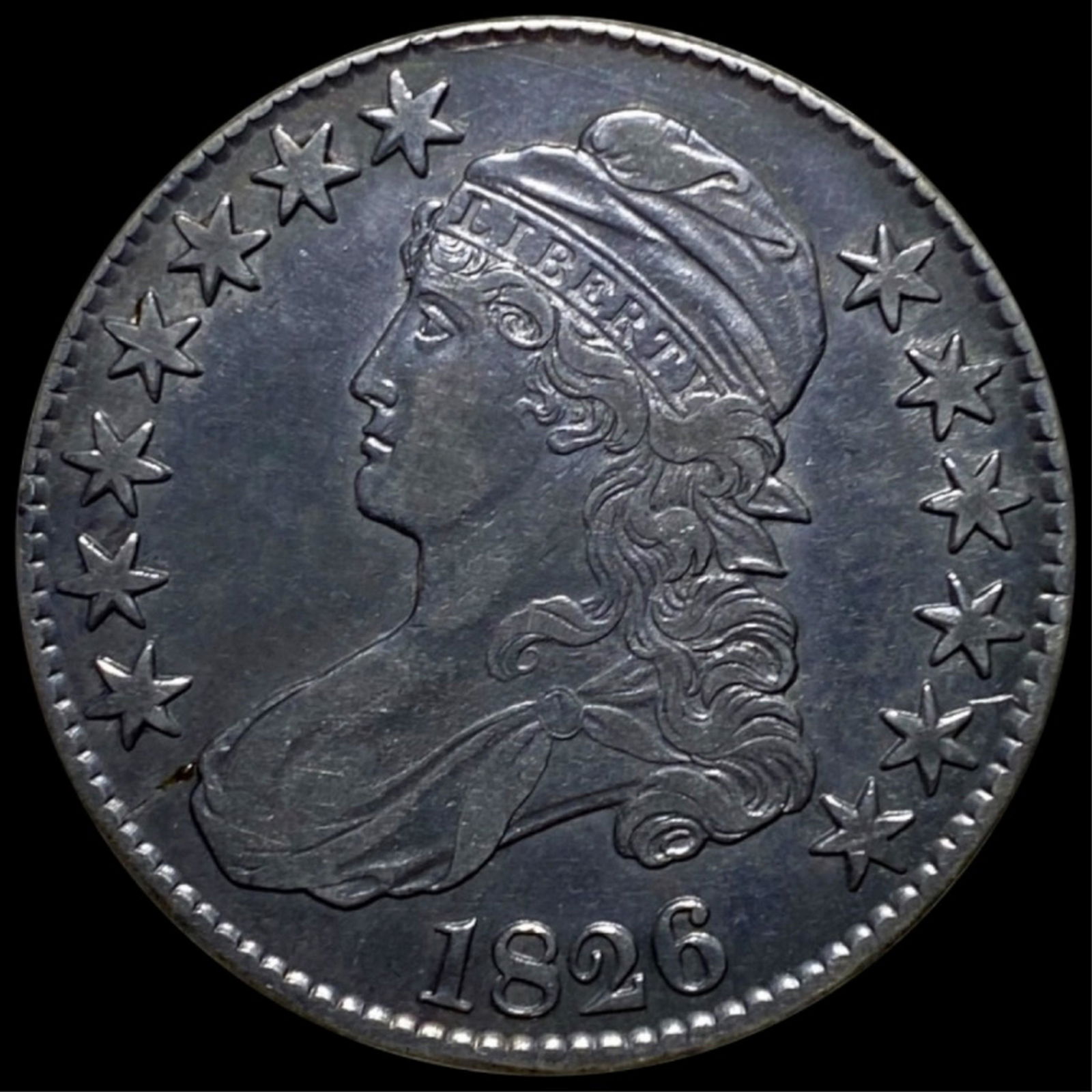 1826 Capped Bust Half Dollar LIGHTLY CIRCULATED (1 of 2)
