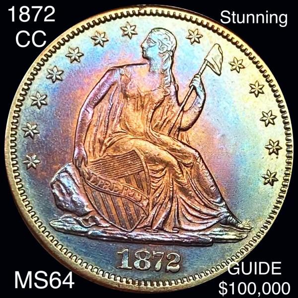 1872-CC Seated Half Dollar CHOICE BU (1 of 2)