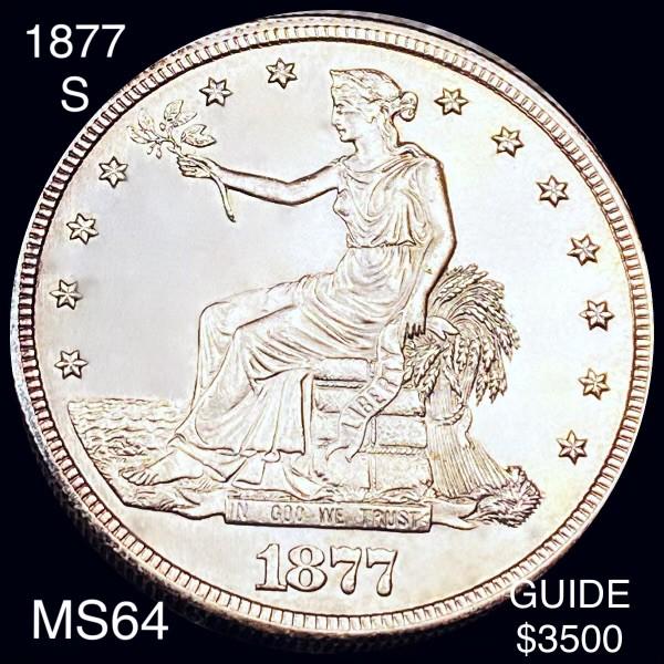 1877-S Silver Trade Dollar CHOICE BU (1 of 2)