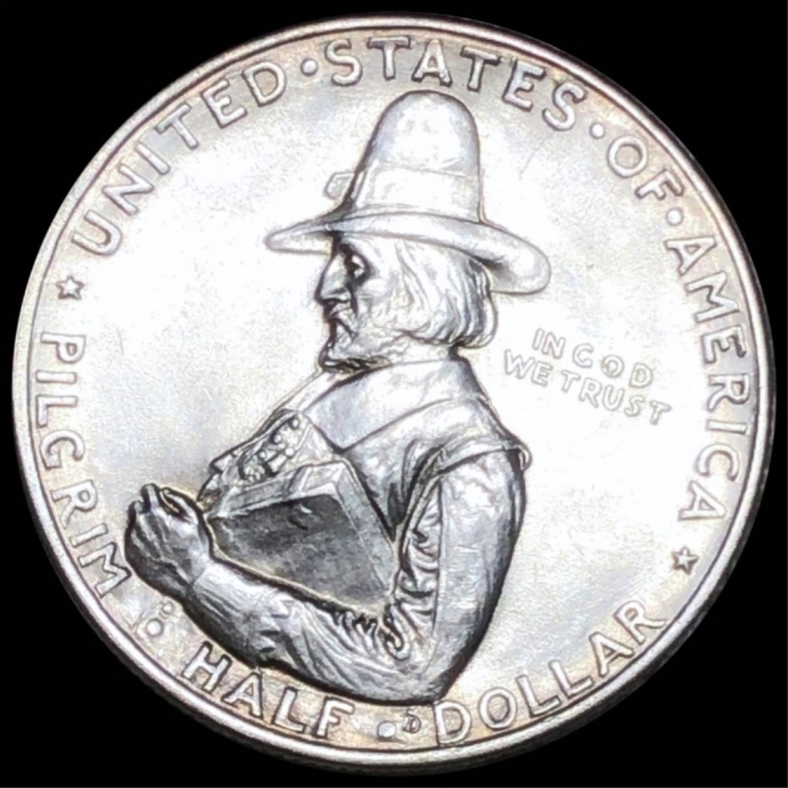 1920 Pilgrim Silver Half Dollar UNCIRCULATED (1 of 2)