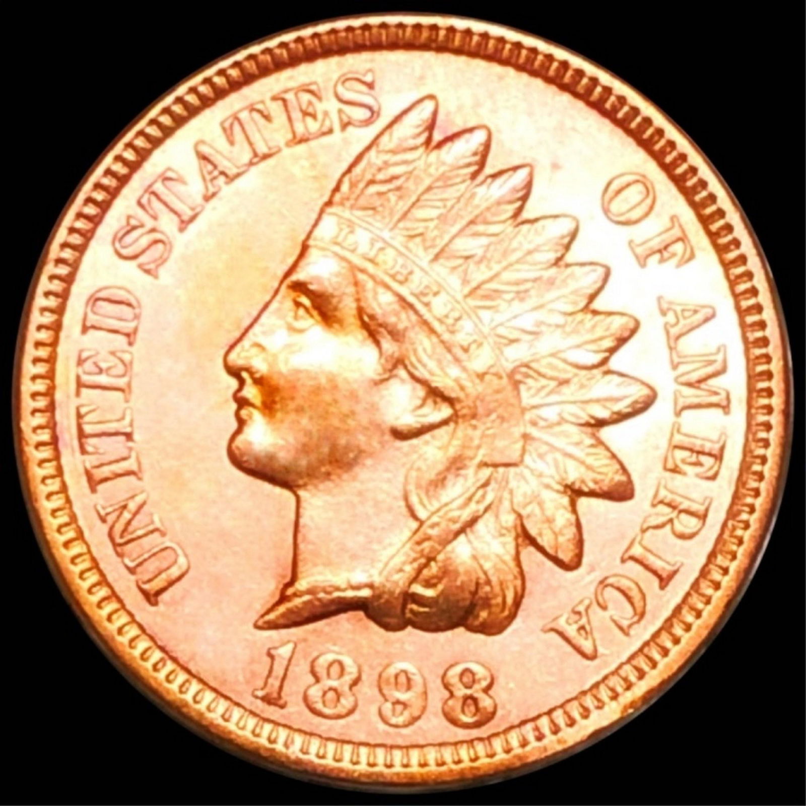 1898 Indian Head Penny CHOICE BU RED (1 of 2)
