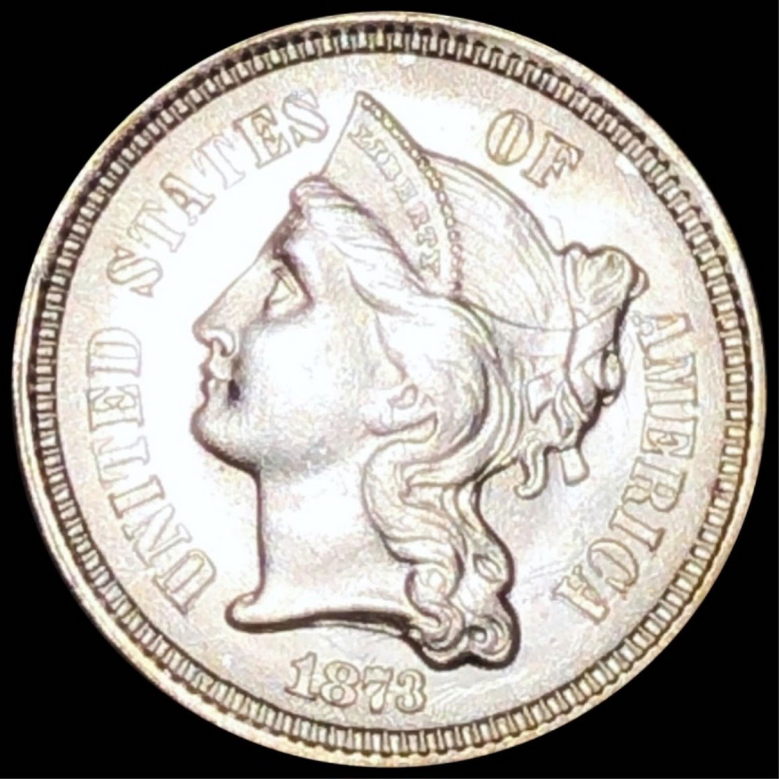 1873 Three Cent Nickel UNCIRCULATED (1 of 2)