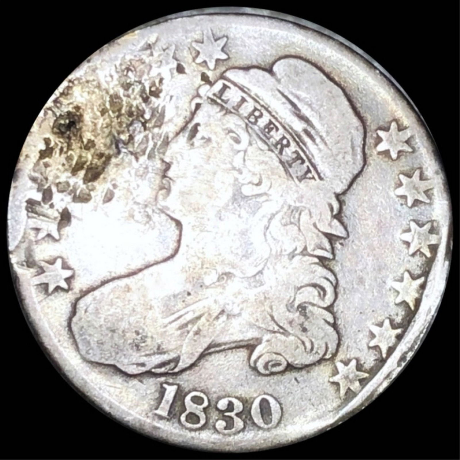 1830 Capped Bust Half Dollar NICELY CIRCULATED (1 of 2)