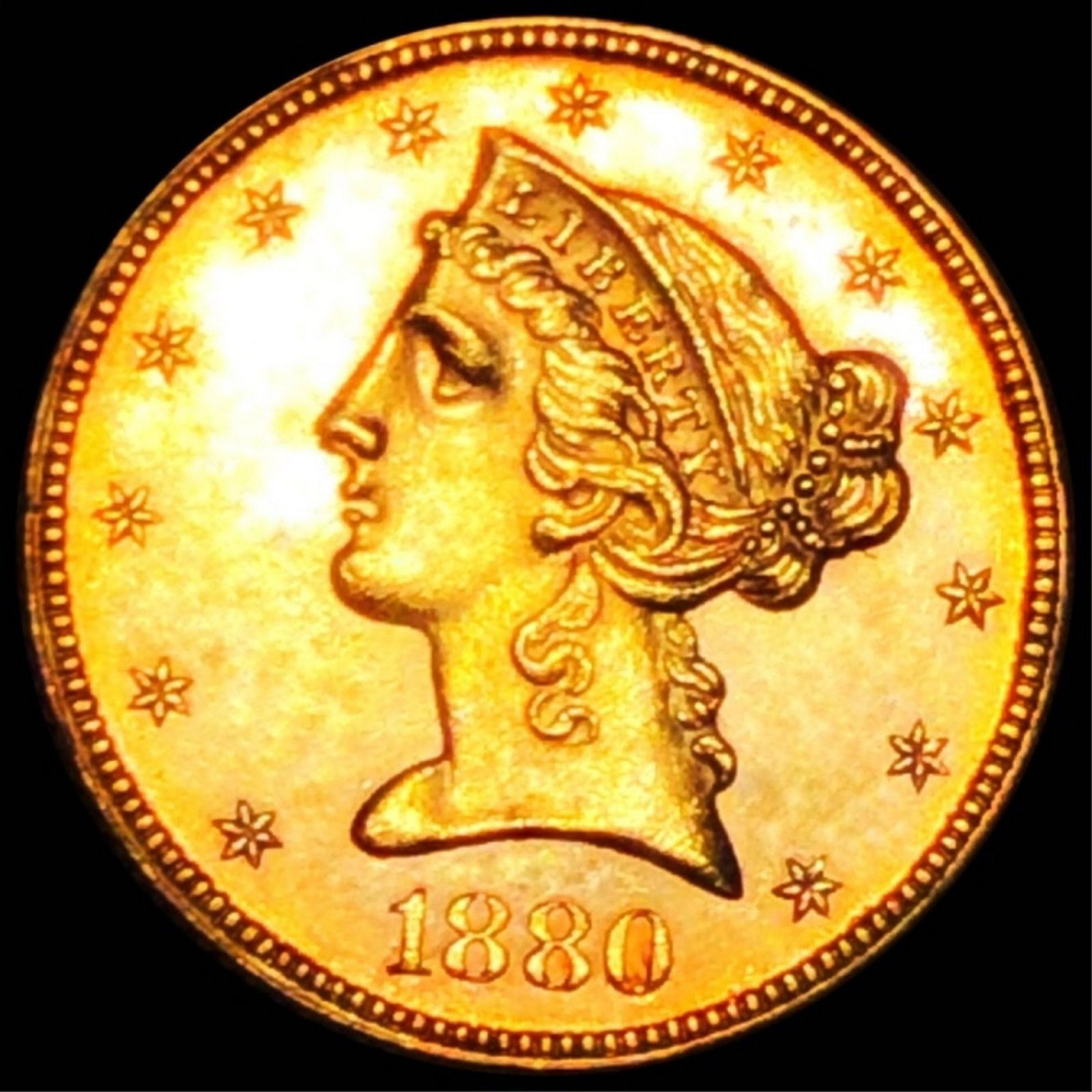 1880 $5 Gold Half Eagle UNCIRCULATED (1 of 2)