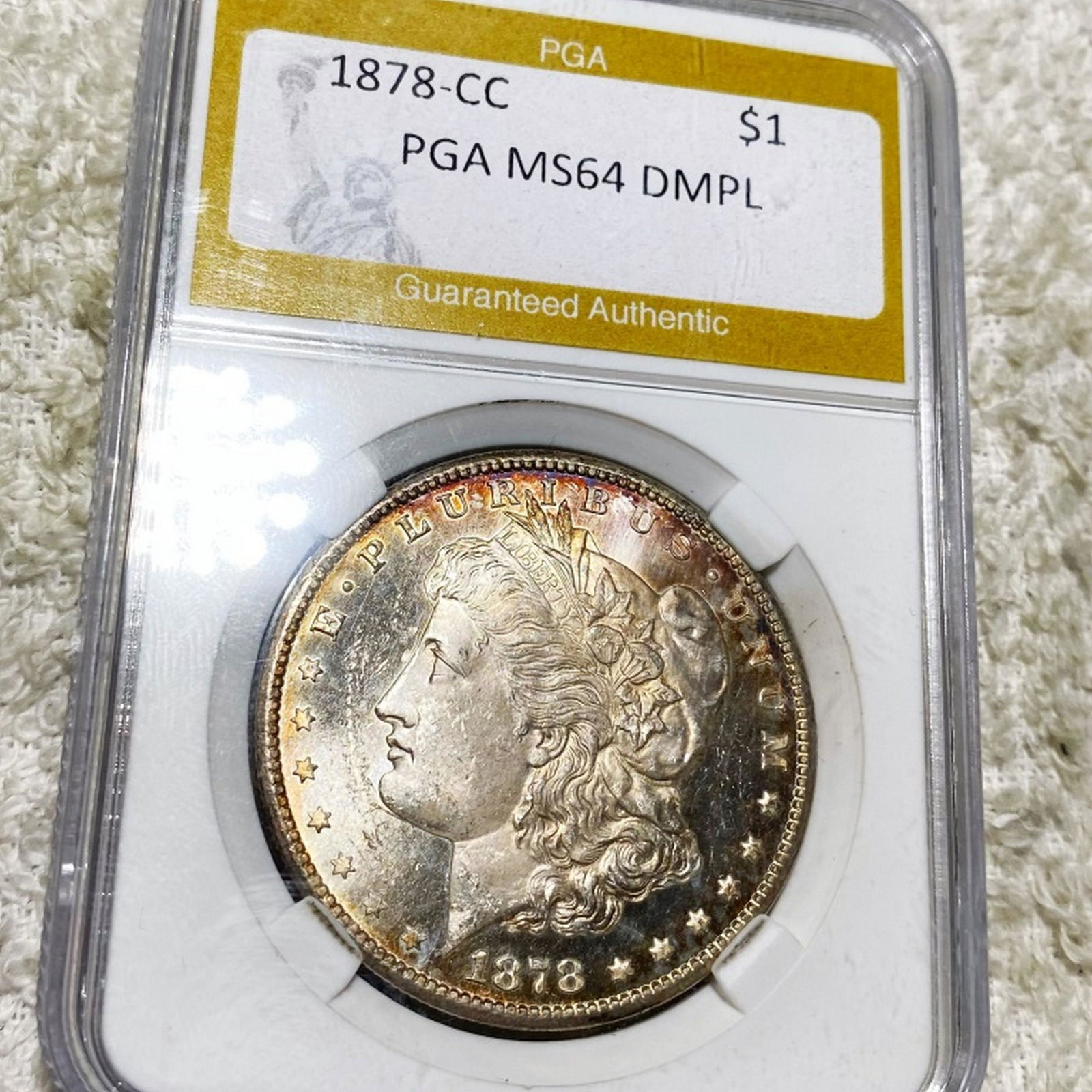 1878-CC Morgan Silver Dollar PGA - MS 64 DMPL (1 of 2)
