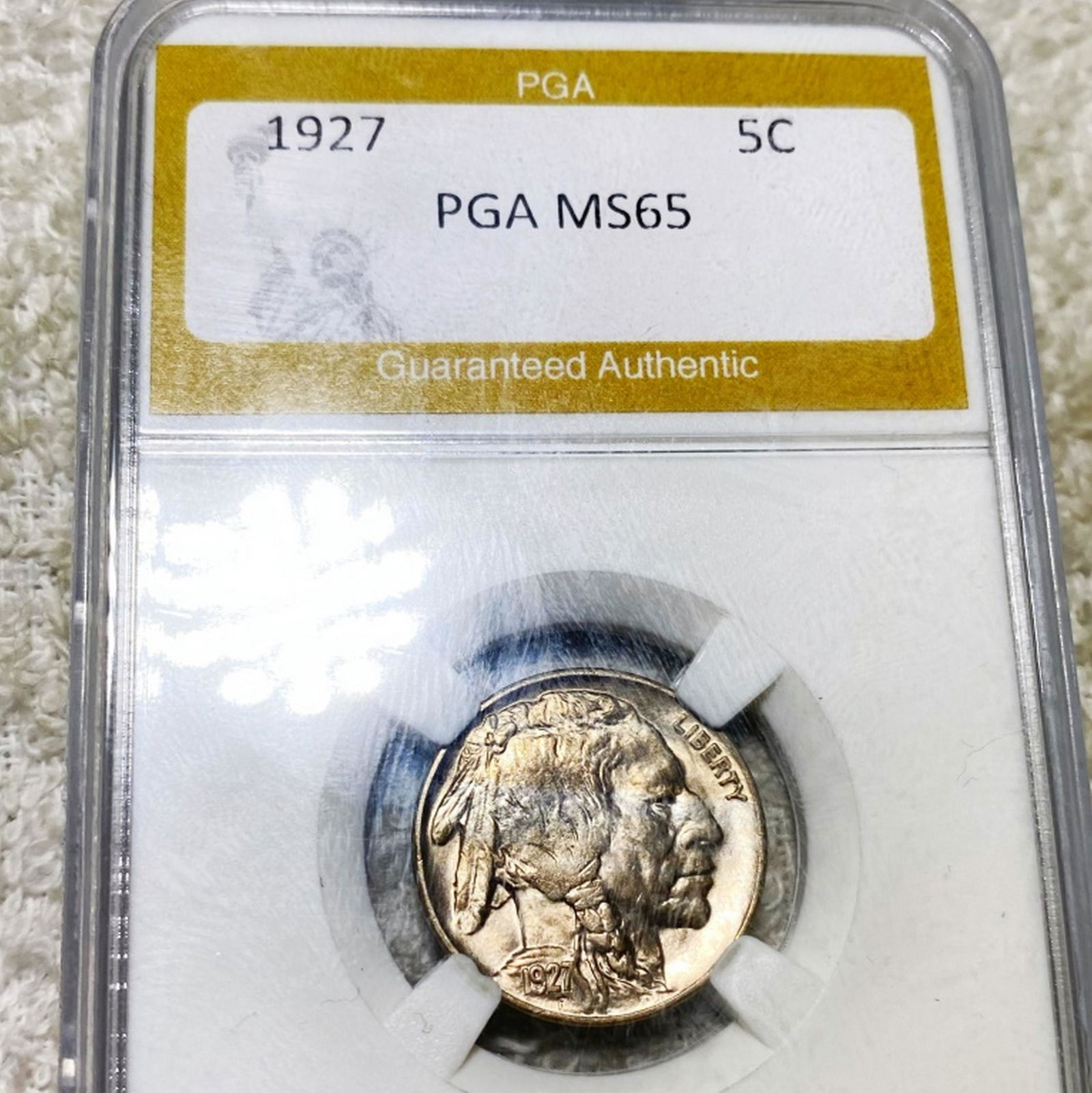 1927 Buffalo Head Nickel PGA - MS65 (1 of 2)