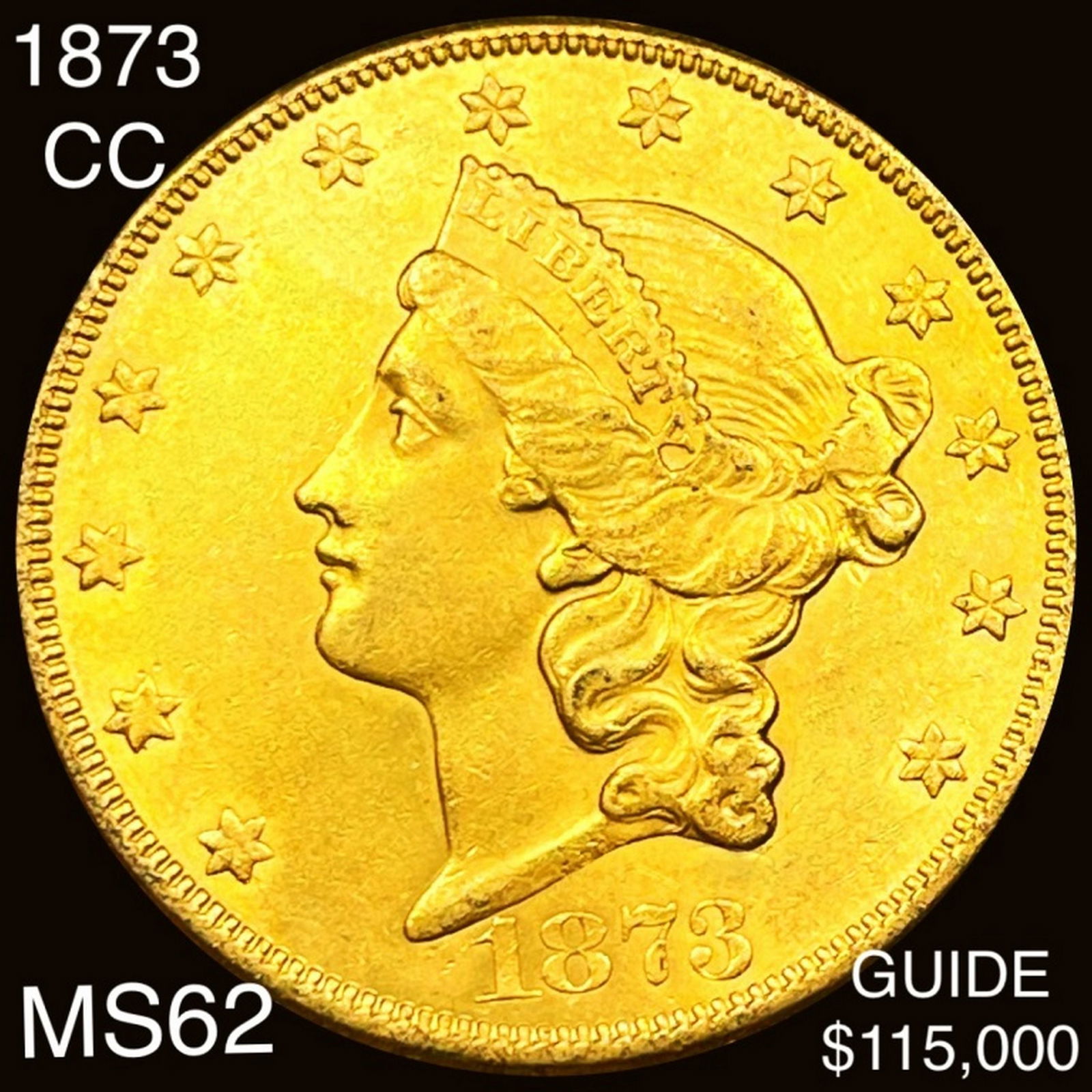 1873-CC $20 Gold Double Eagle UNCIRCULATED (1 of 2)