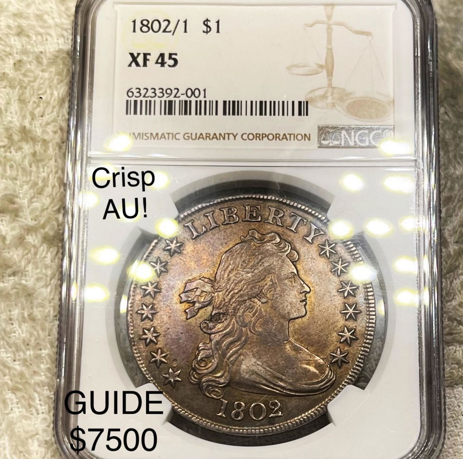 1802/1 Draped Bust Dollar NGC - XF45 (1 of 2)