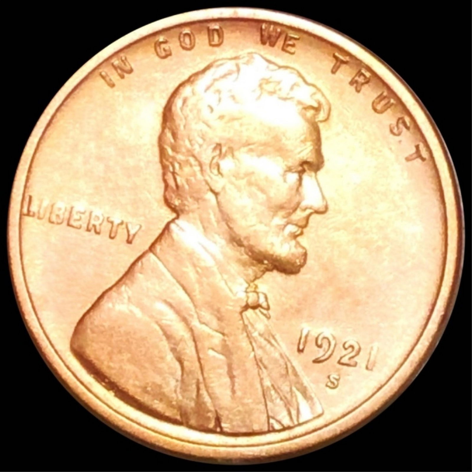1921-S Lincoln Wheat Penny UNCIRCULATED (1 of 2)