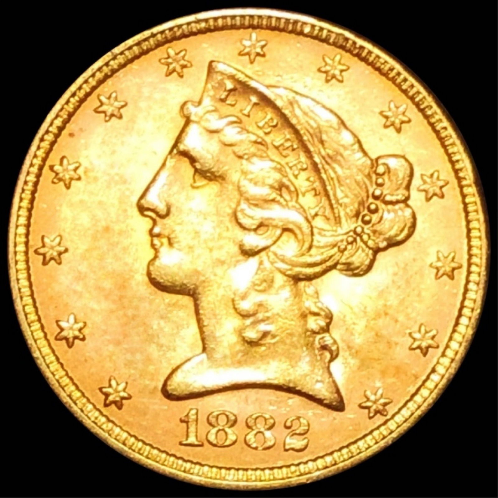 1882 $5 Gold Half Eagle UNCIRCULATED (1 of 2)