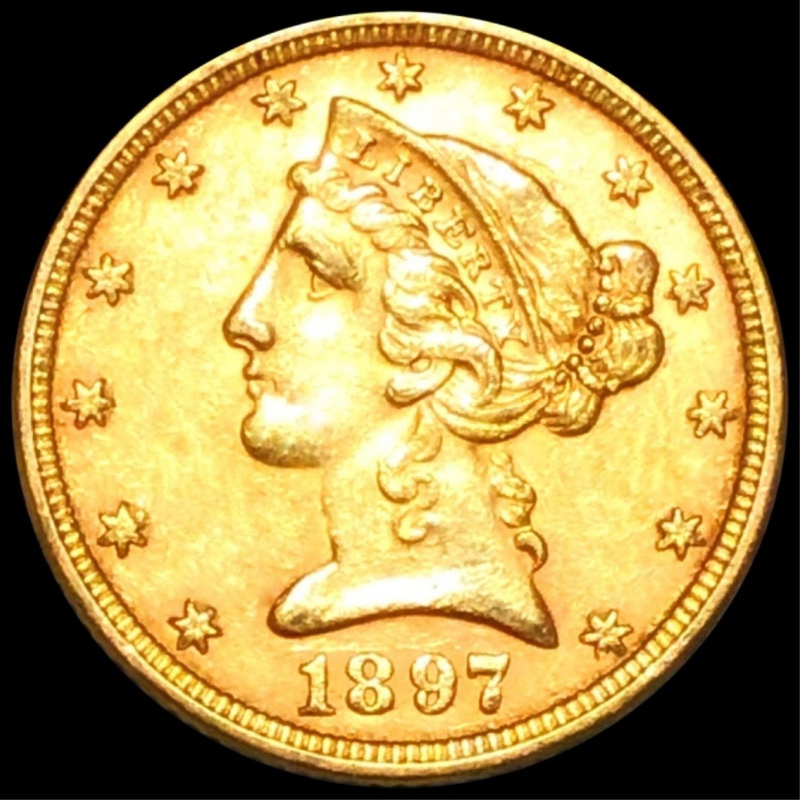 1897 $5 Gold Half Eagle UNC (1 of 2)