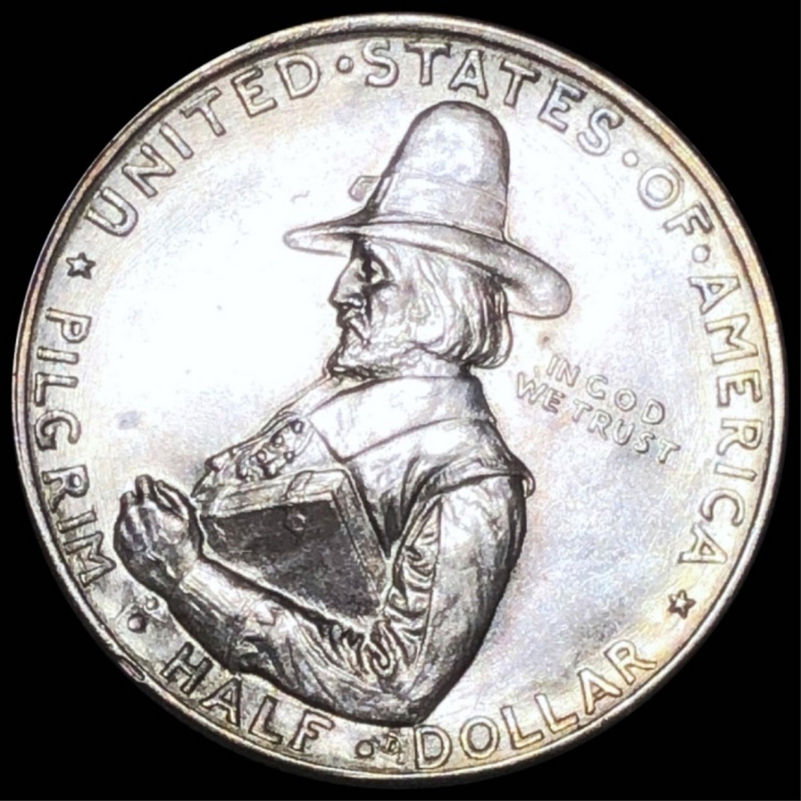 1920 Pilgrim Silver Half Dollar UNC (1 of 2)
