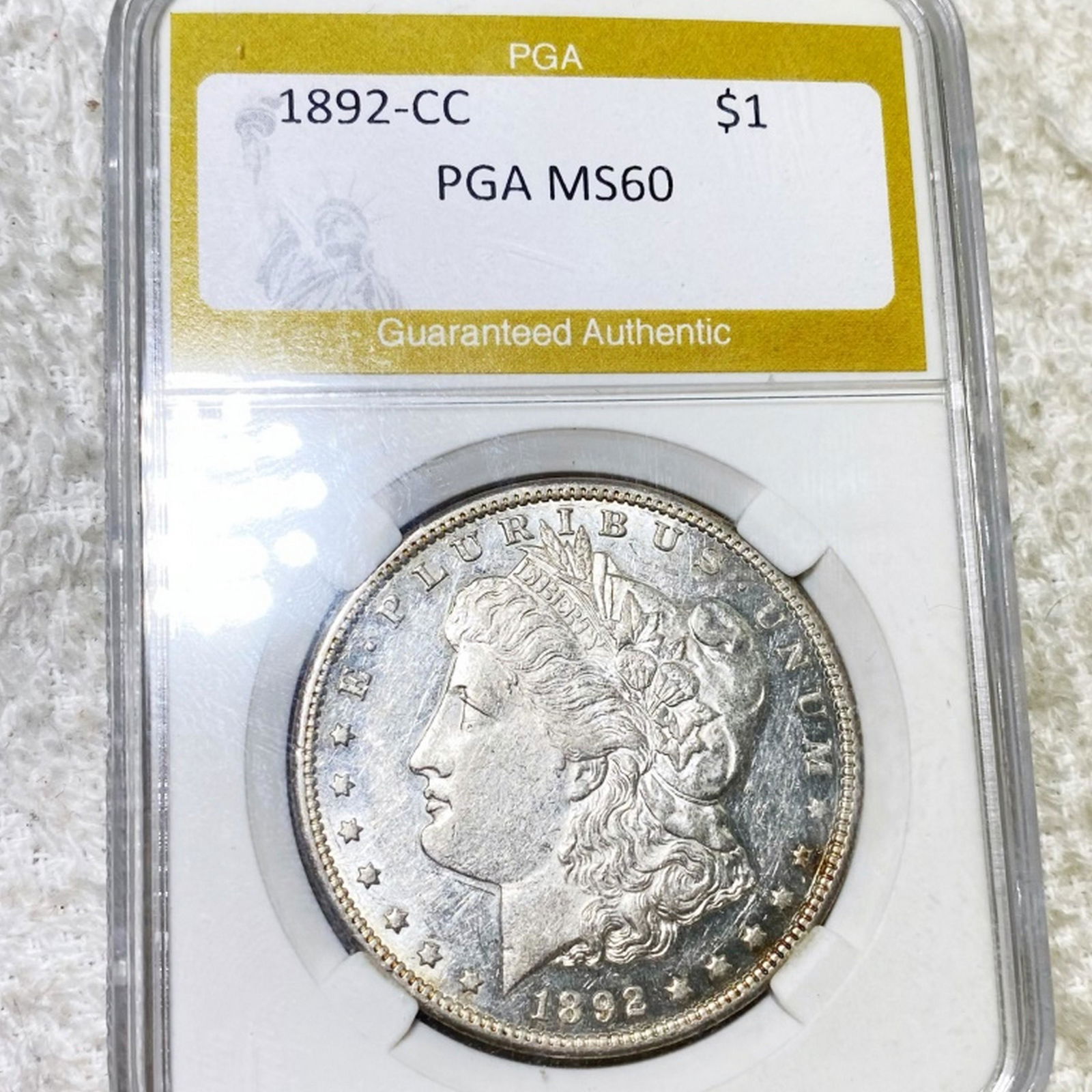 1892-CC Morgan Silver Dollar PGA - MS60 (1 of 2)