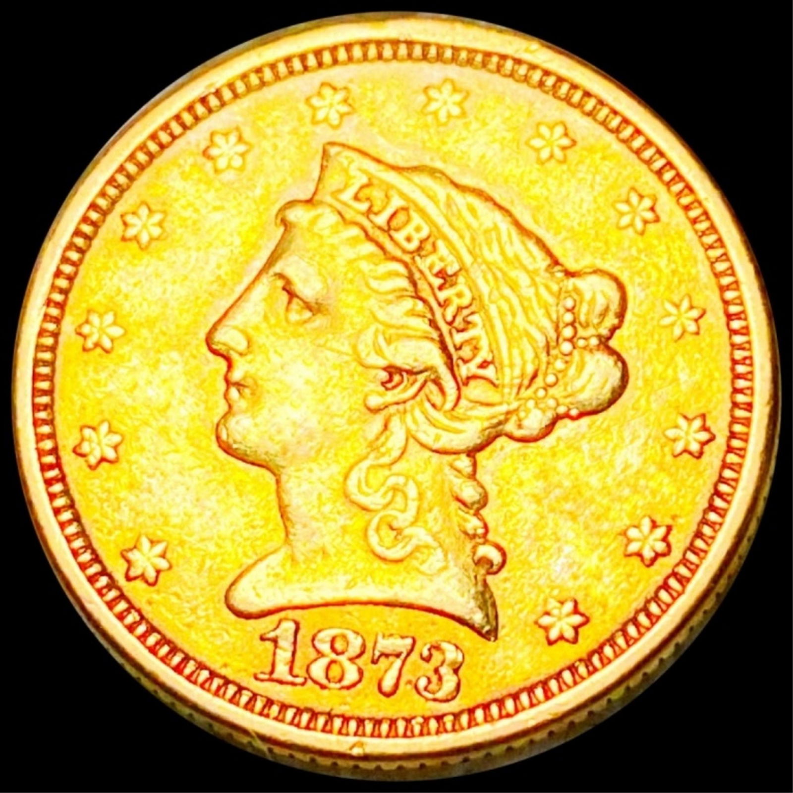 1873 $2.50 Gold Quarter Eagle UNCIRCULATED (1 of 2)