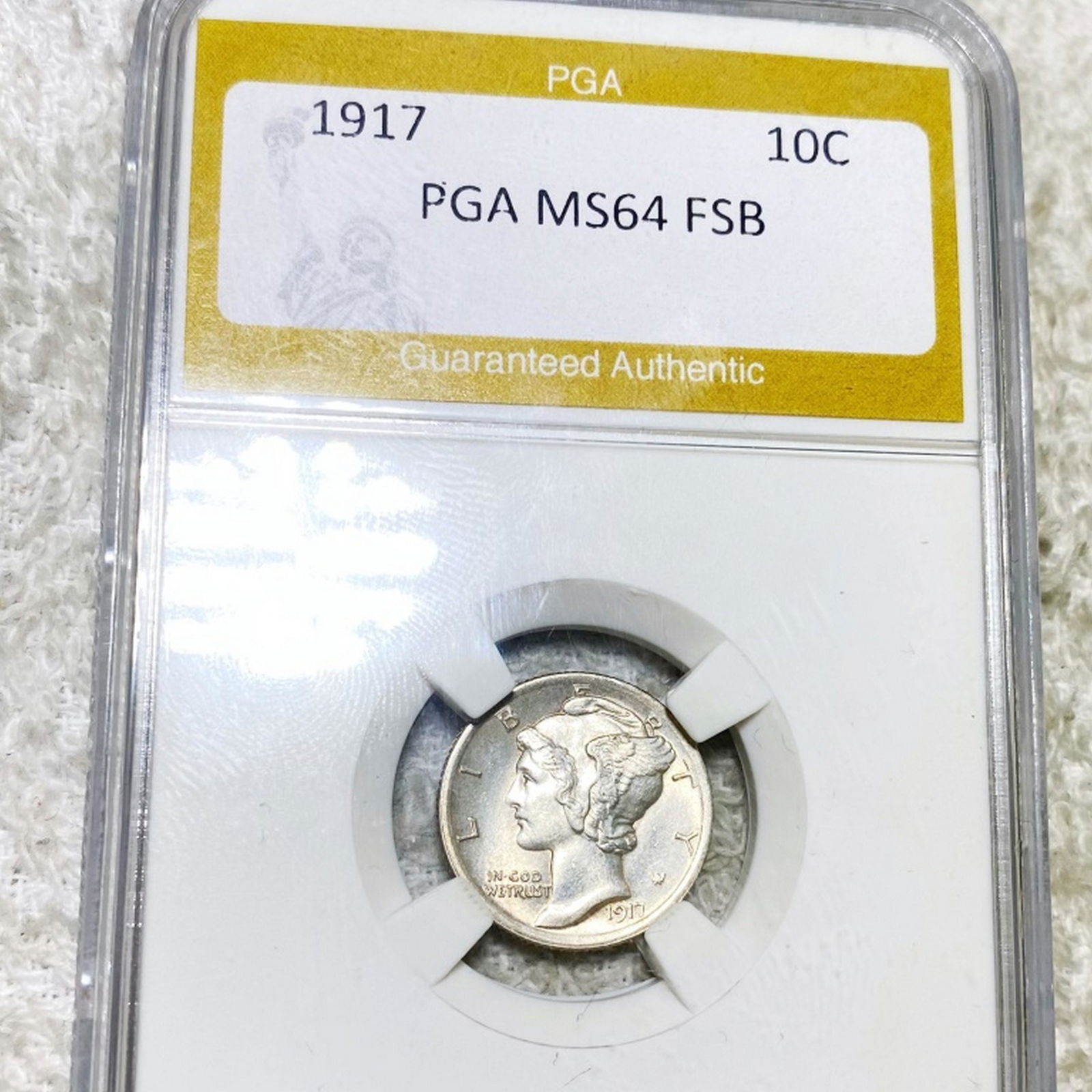 1917 Mercury Silver Dime PGA - MS 64 FSB (1 of 2)