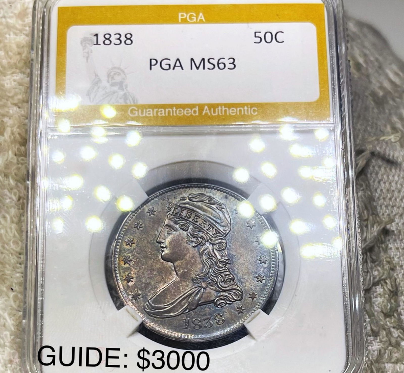 1838 Capped Bust Half Dollar PGA - MS63 (1 of 2)