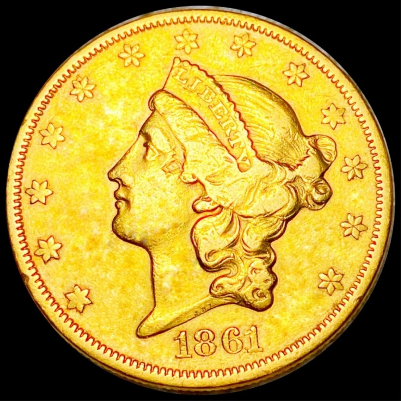 1861-S $20 Gold Double Eagle UNCIRCULATED (1 of 2)
