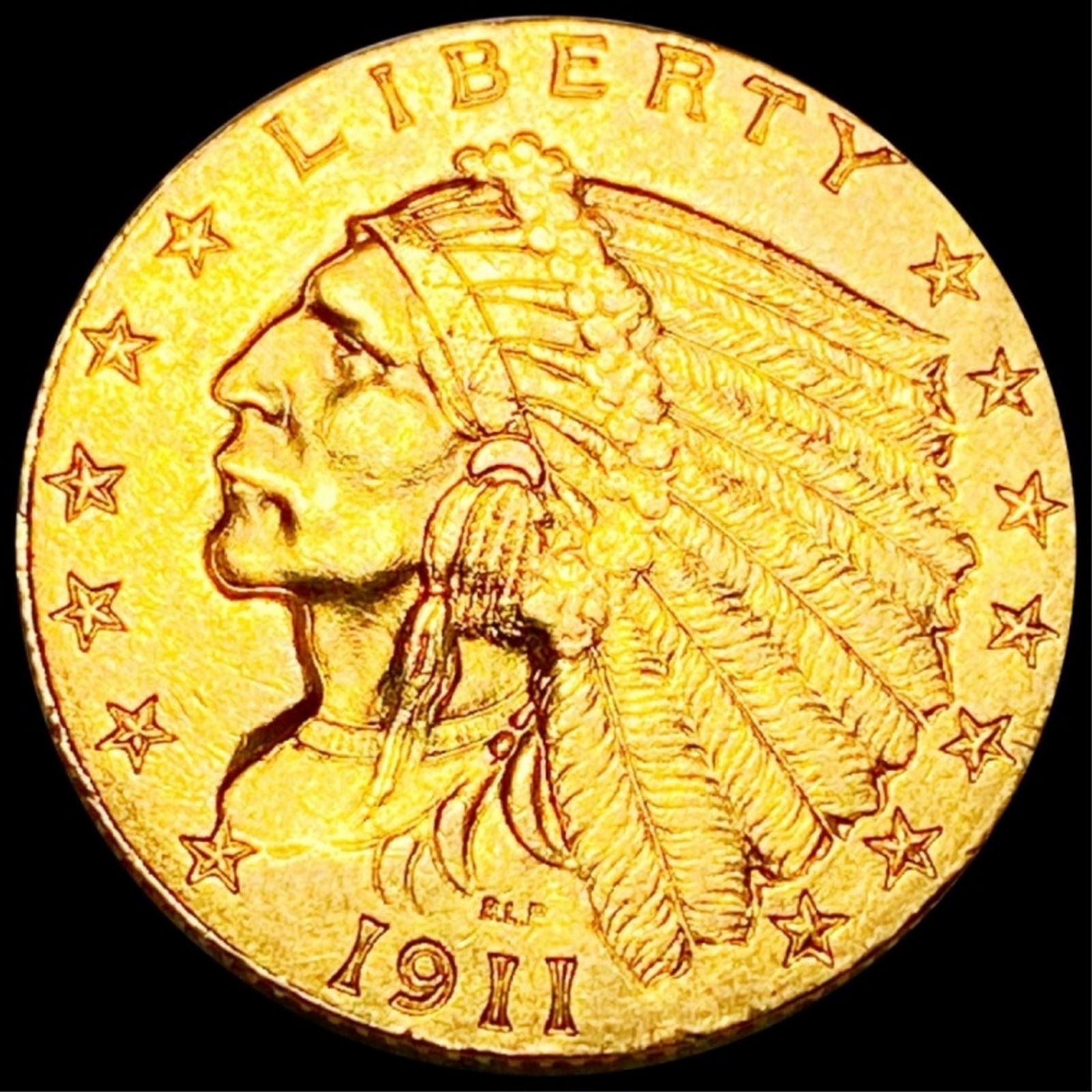 1911 $2.50 Gold Quarter Eagle UNCIRCULATED (1 of 2)