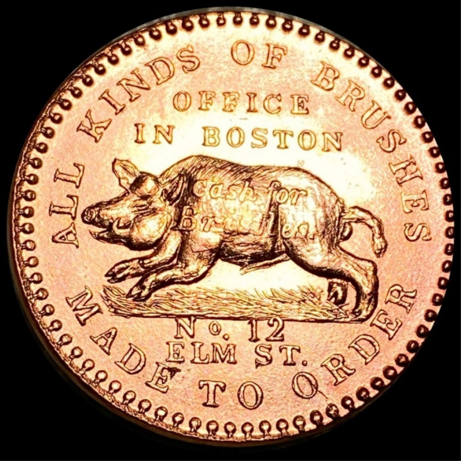 1835 Hard Times Token GEM BU RED (1 of 2)