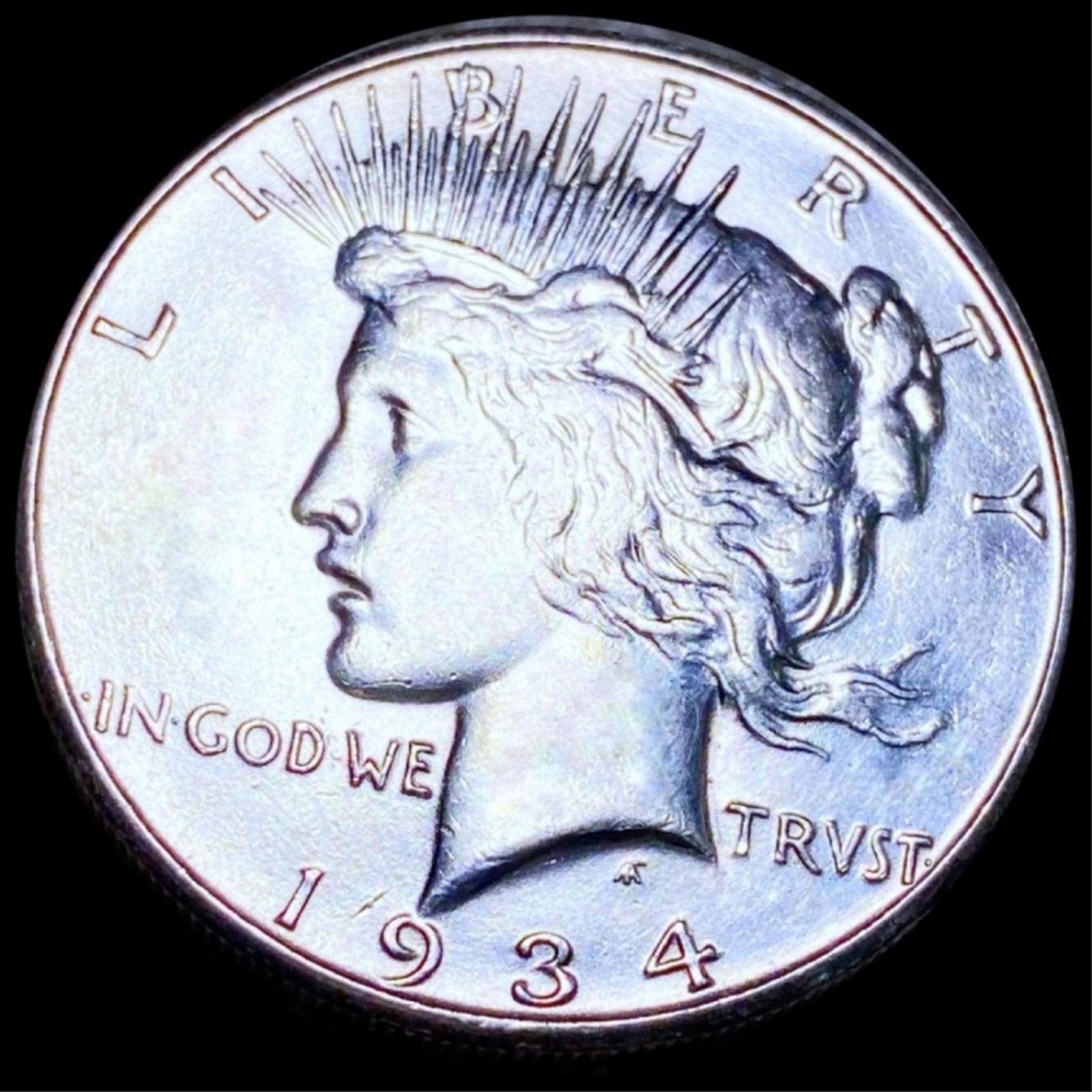 1934-S Silver Peace Dollar CLOSELY UNC (1 of 2)