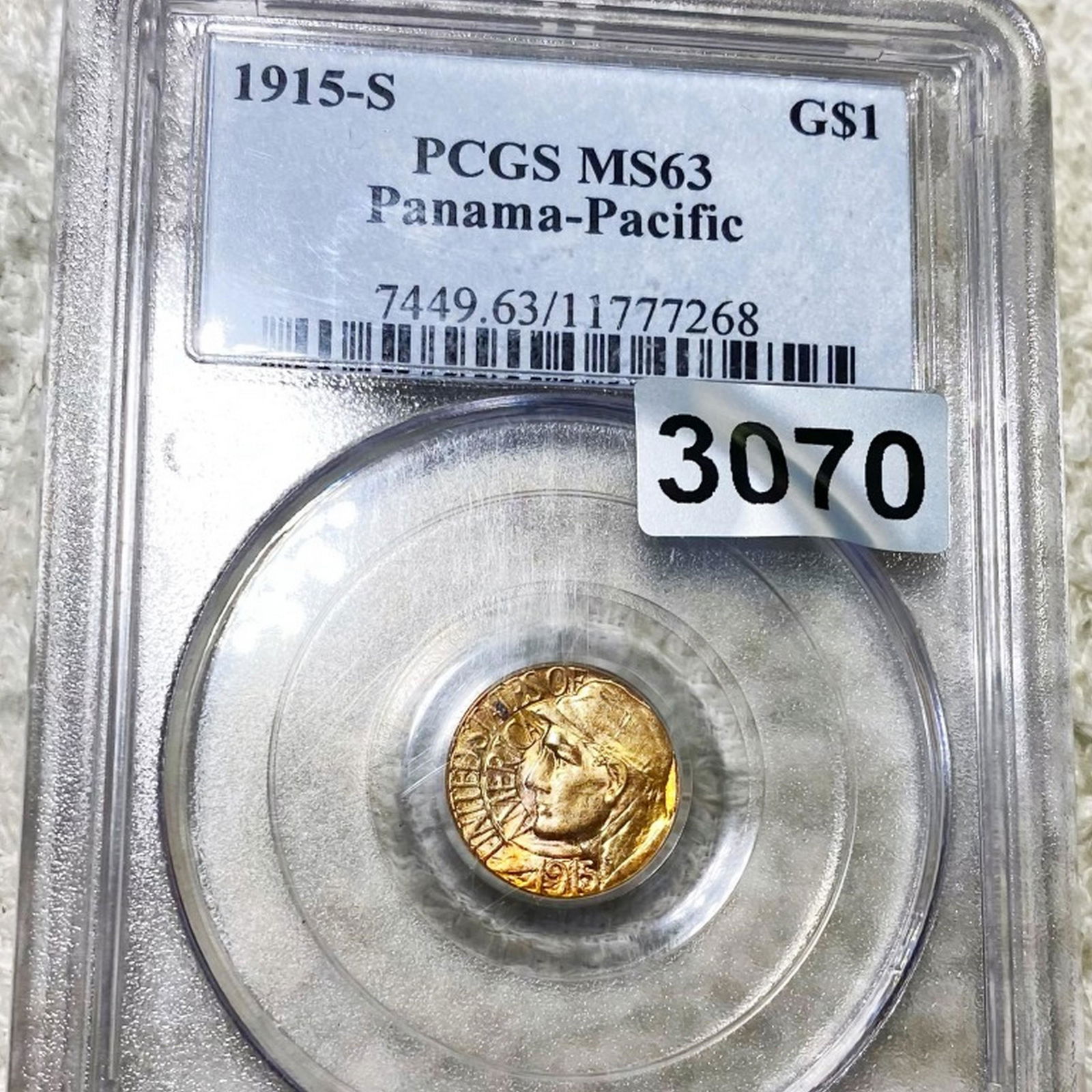 1915-S Pan-Pac Gold Dollar PCGS - MS63 (1 of 2)