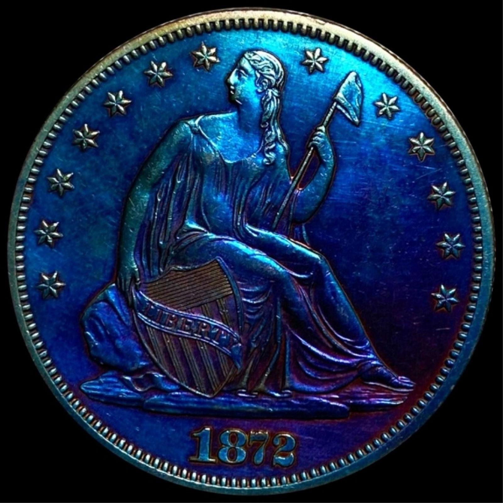 1872 Seated Liberty Half Dollar UNCIRCULATED (1 of 2)