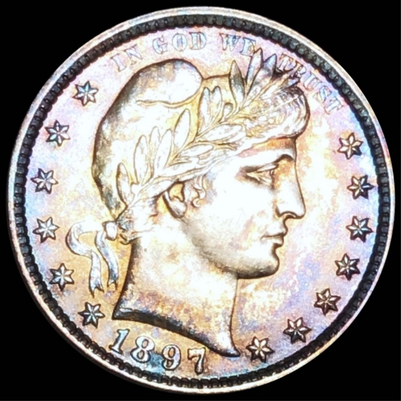 1897 Barber Silver Quarter UNCIRCULATED (1 of 2)