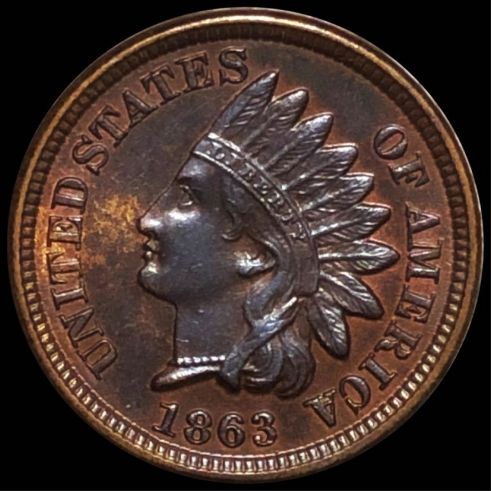 1863 Indian Head Penny UNCIRCULATED (1 of 2)