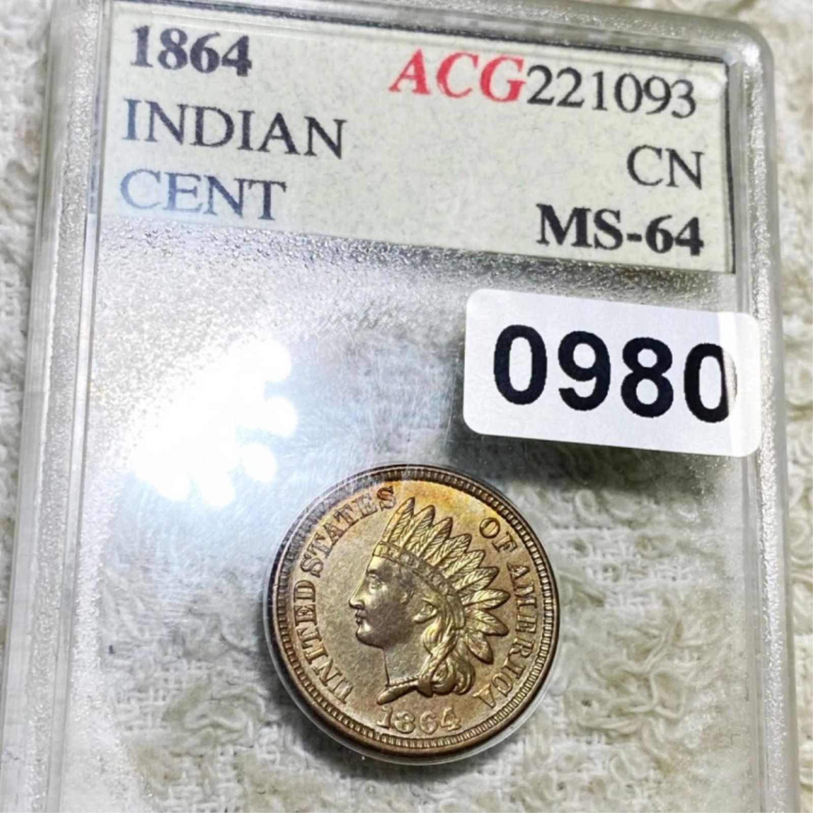 1864 Indian Head Penny ACG - MS64 (1 of 2)