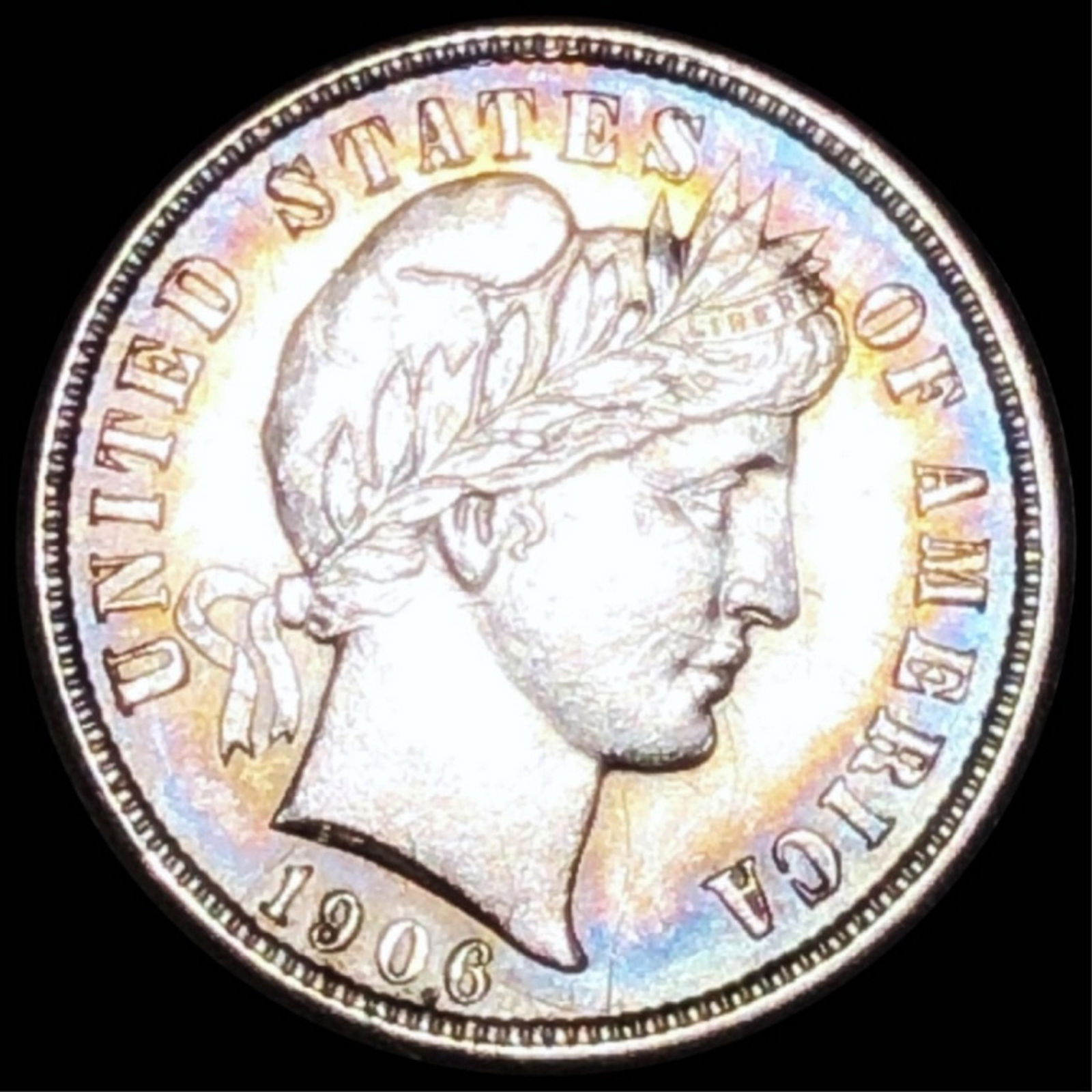 1906-S Barber Silver Dime UNCIRCULATED (1 of 2)