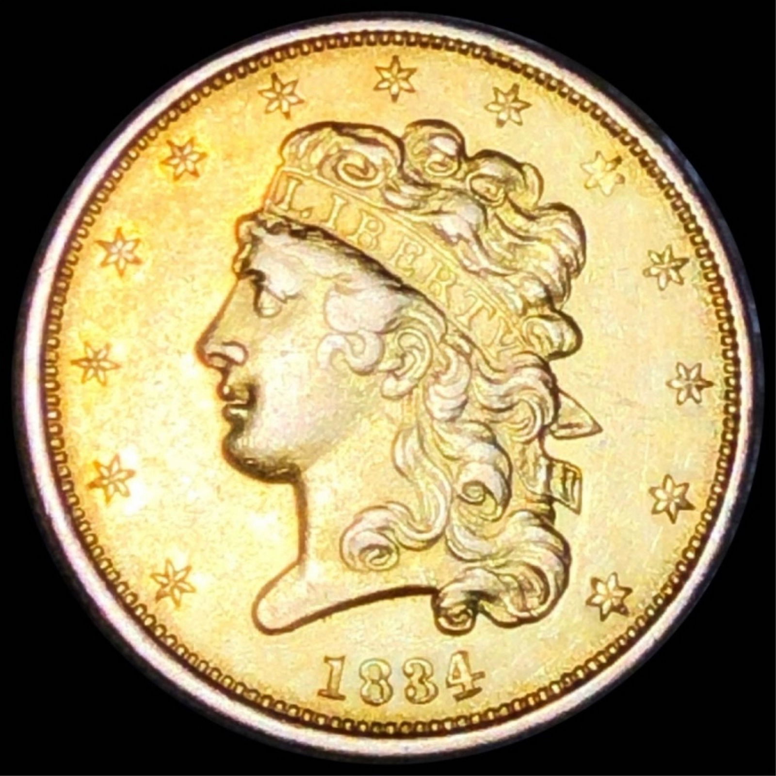 1834 $5 Gold Half Eagle UNCIRCULATED (1 of 2)