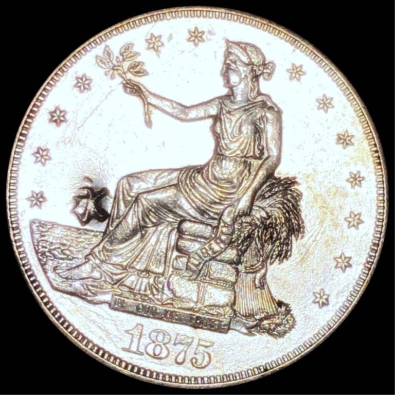 1875-CC Silver Trade Dollar UNCIRCULATED (1 of 2)