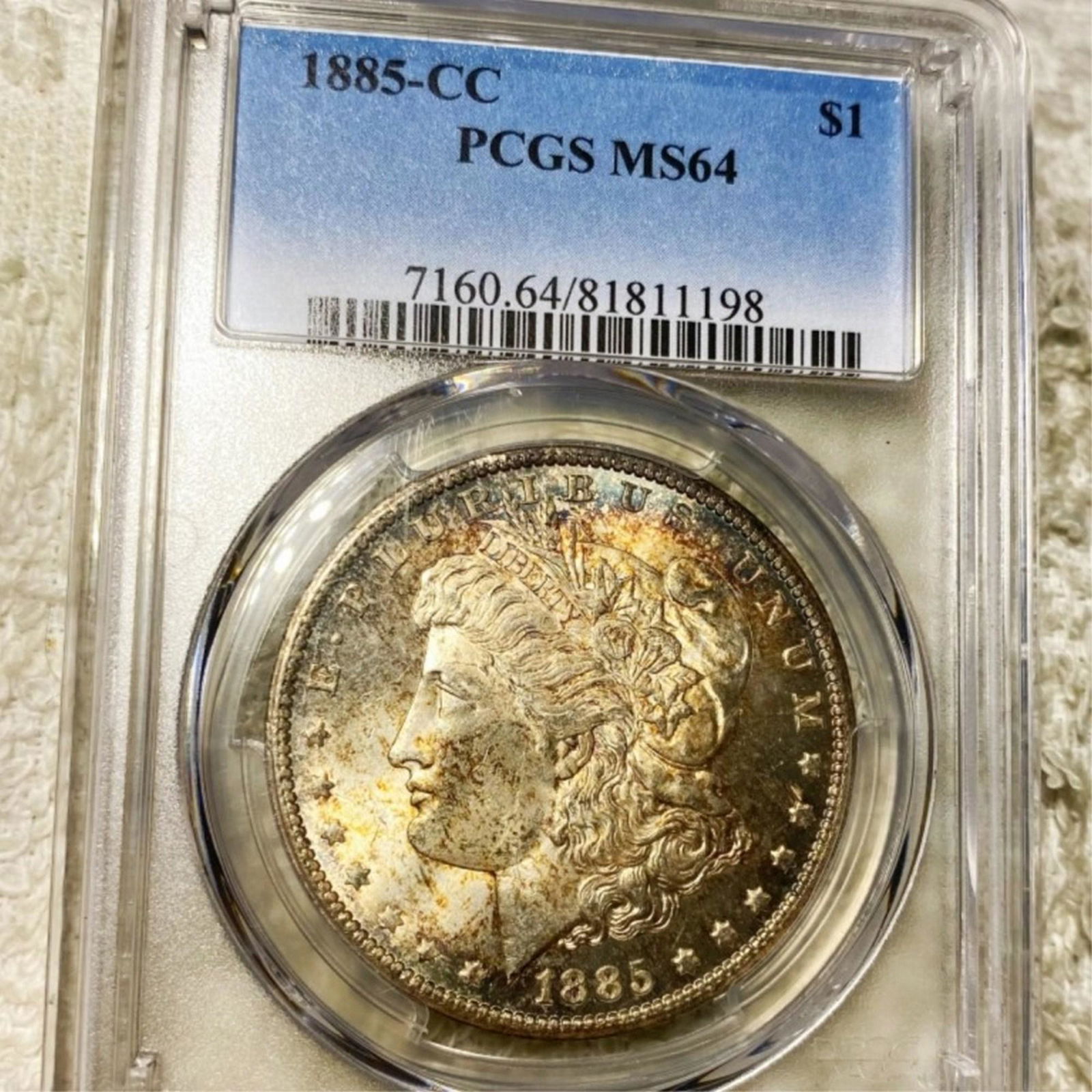 1885-CC Morgan Silver Dollar PCGS - MS64 (1 of 2)