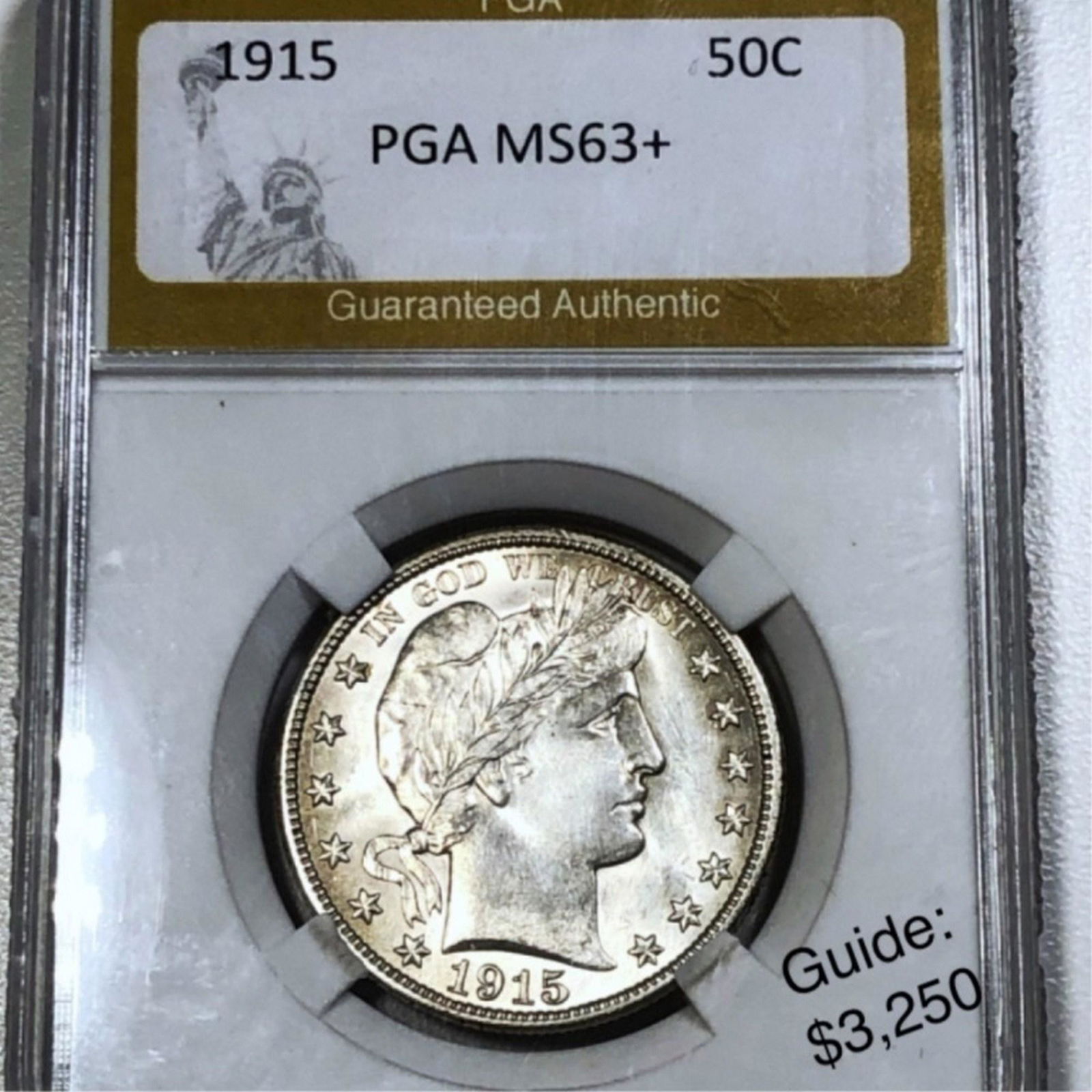 1915 Barber Half Dollar PGA - MS63+ (1 of 2)