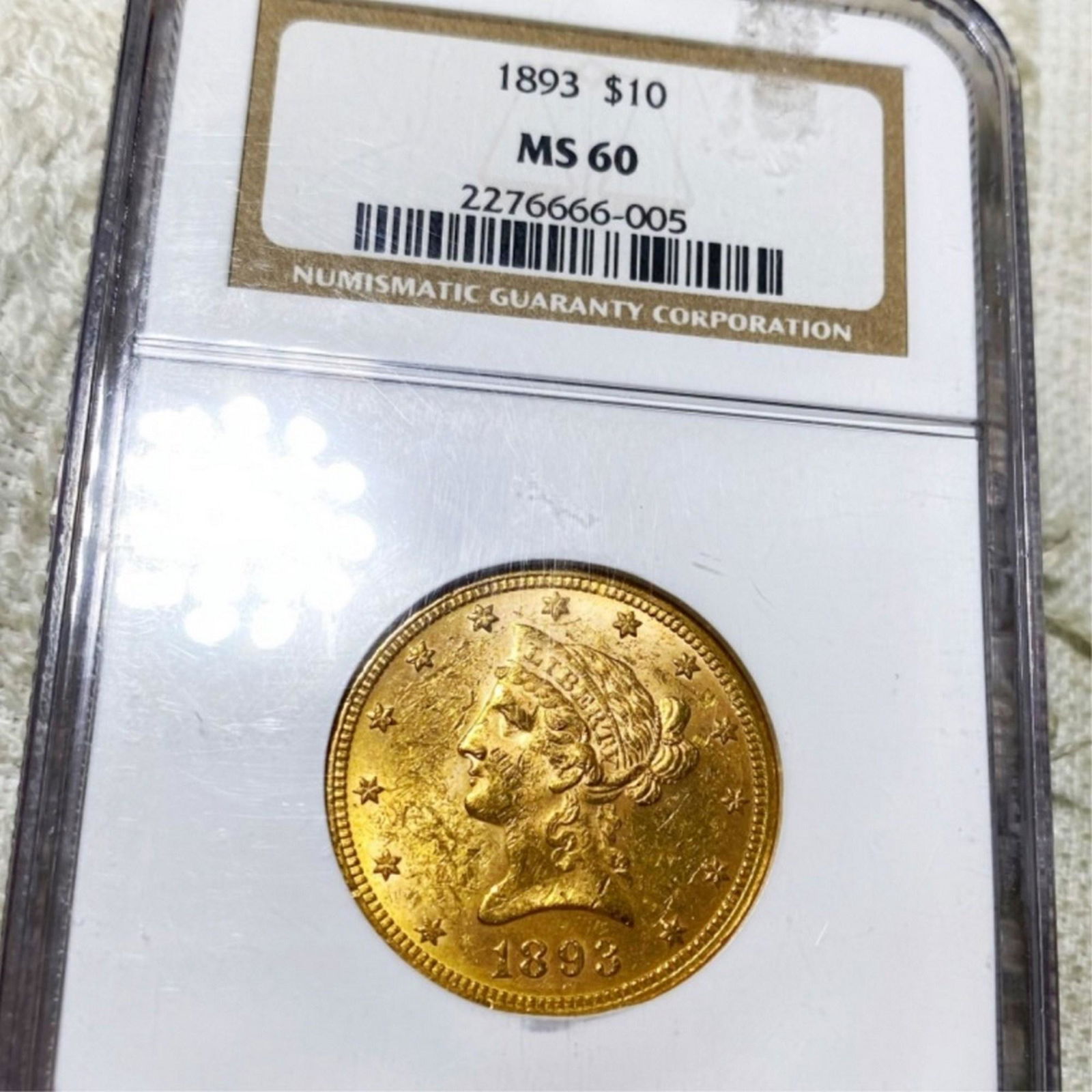 1893 $10 Gold Eagle NGC - MS60 (1 of 2)