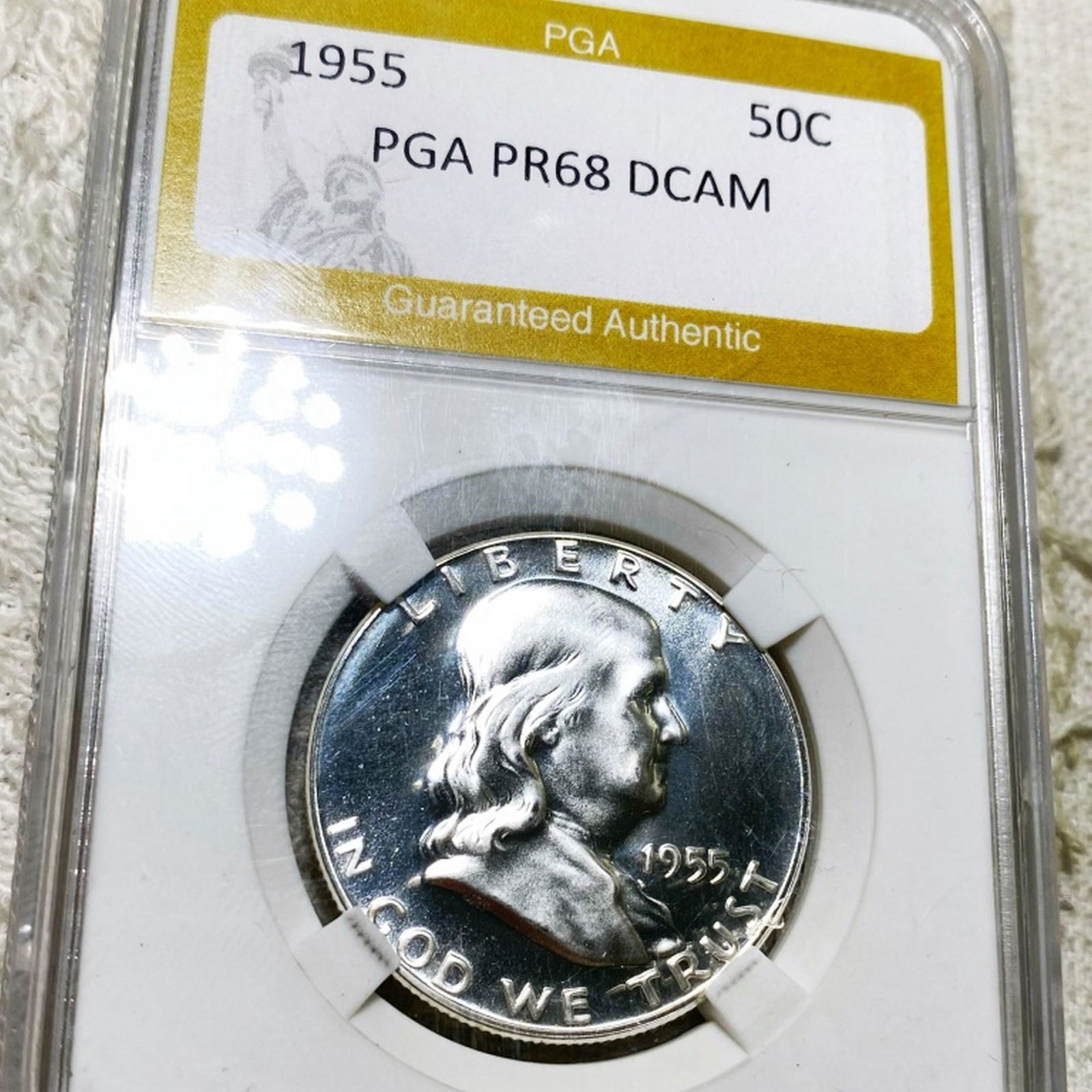 1955 Franklin Half Dollar PGA - PR 68 DCAM (1 of 2)